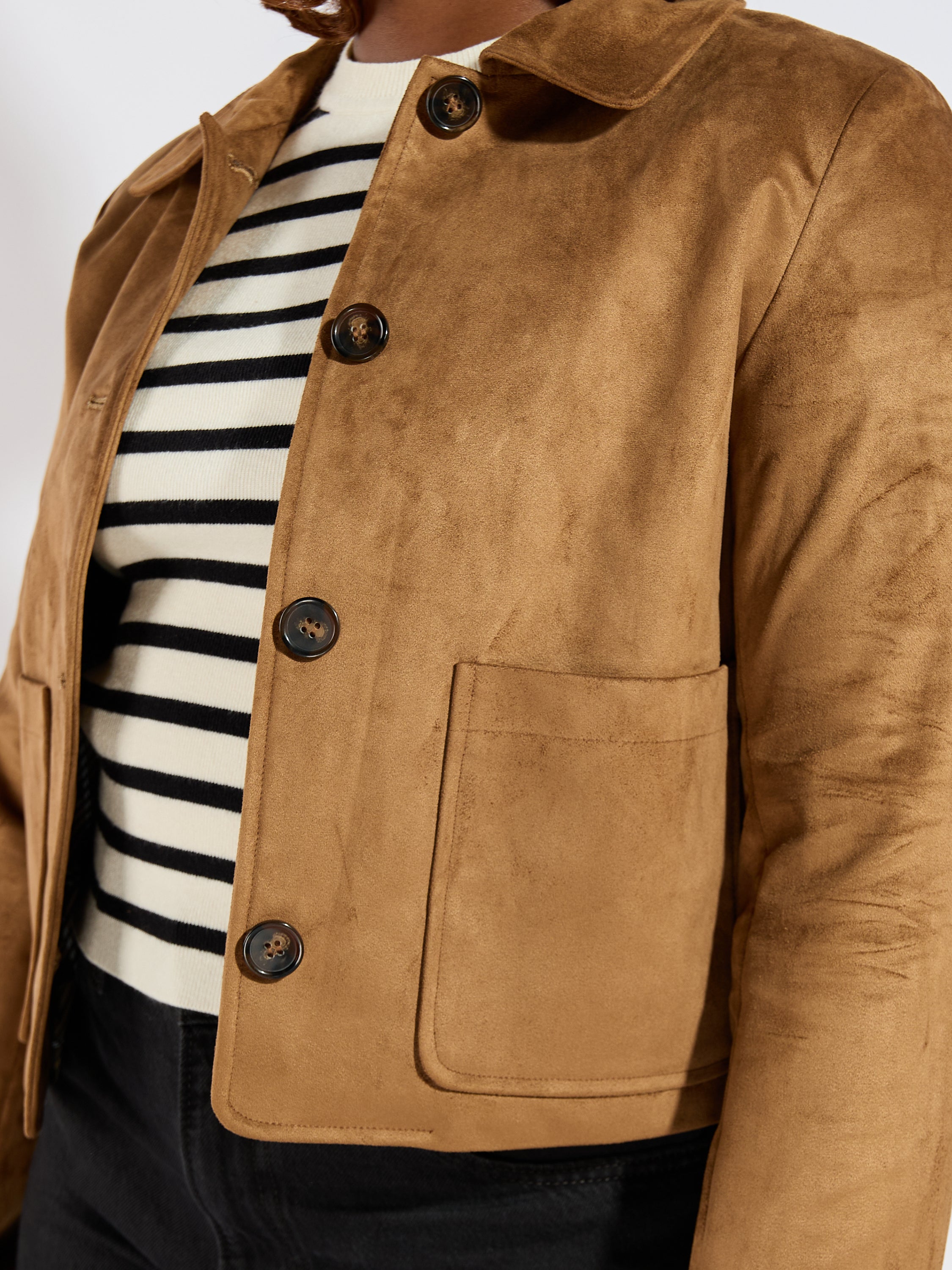 Tulip Life Faux Suede Jacket