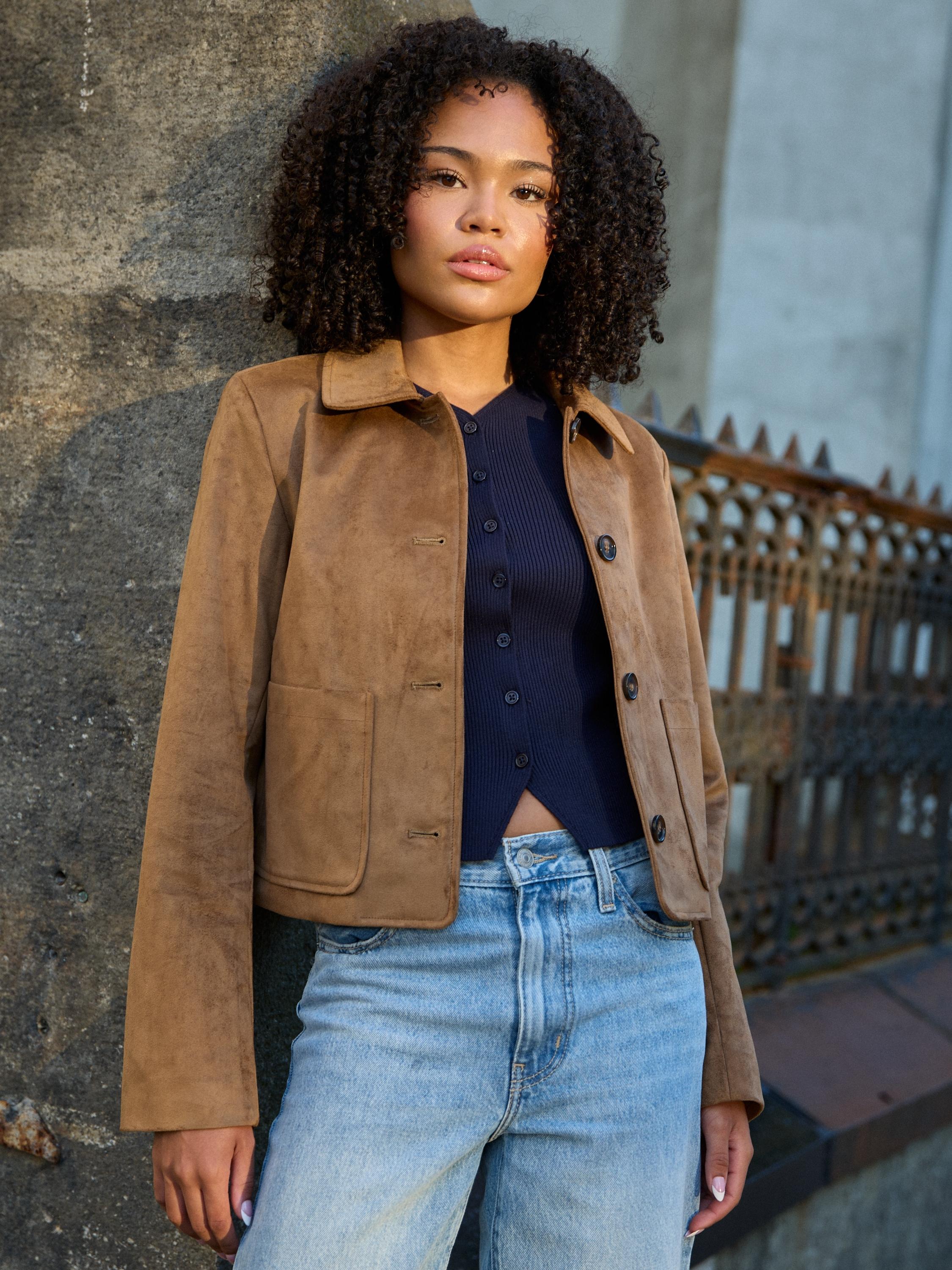 Tulip Life Faux Suede Jacket