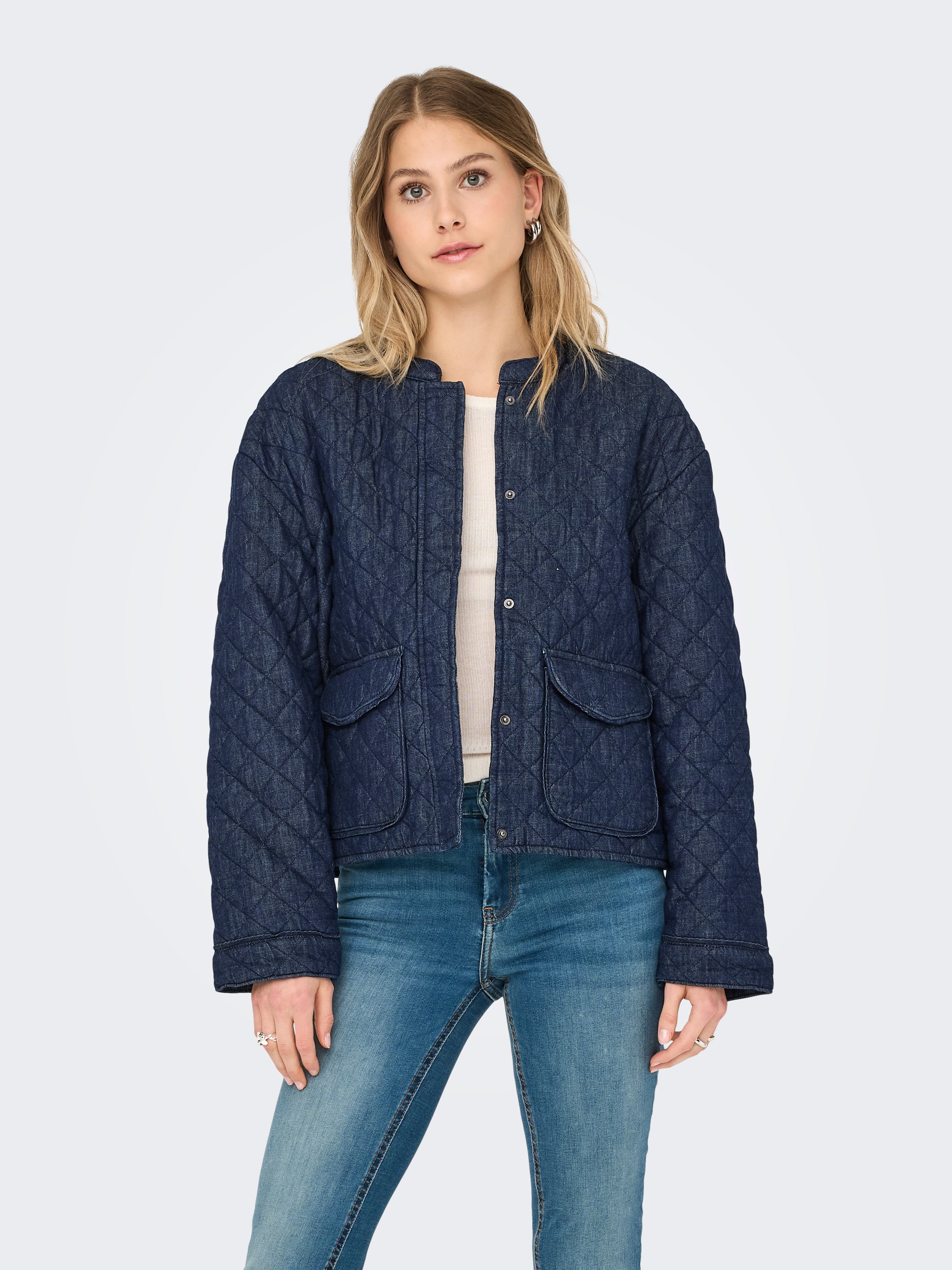 Hallie Quilted Denim Jacket