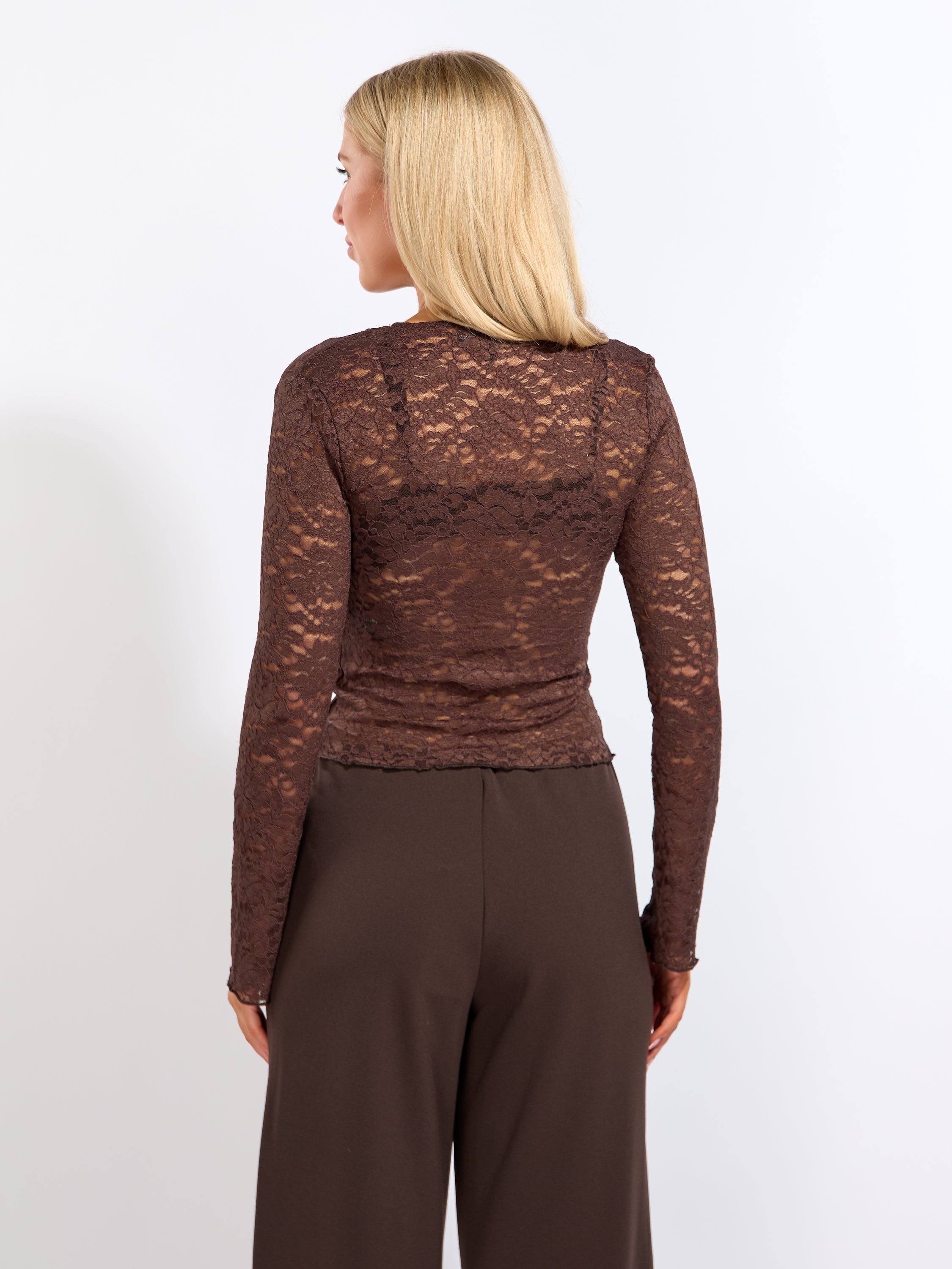 Nikka Long Sleeve Lace Top