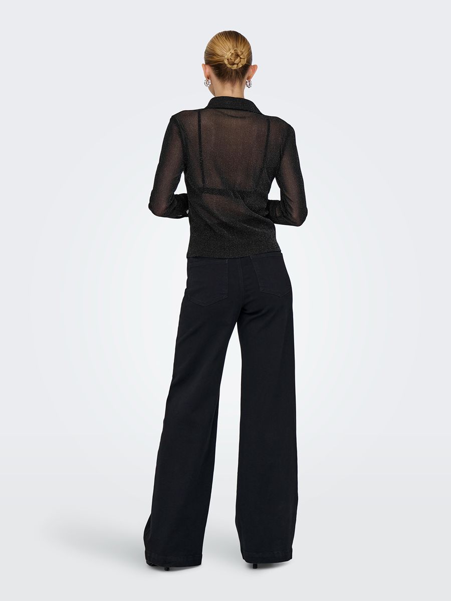 Only Mella Glitter Woven Shirt