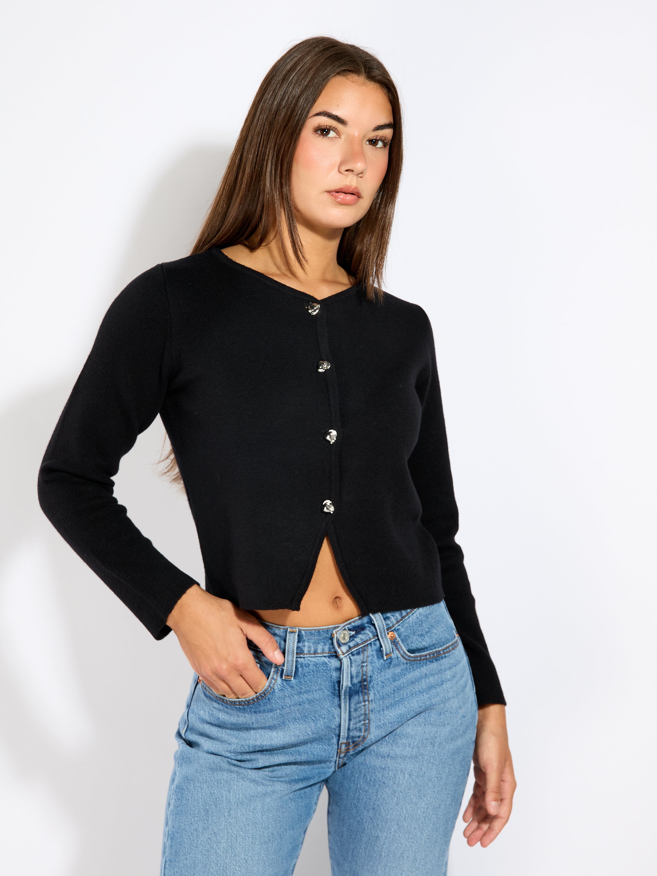 Scarlett Long Sleeve Button Cardigan