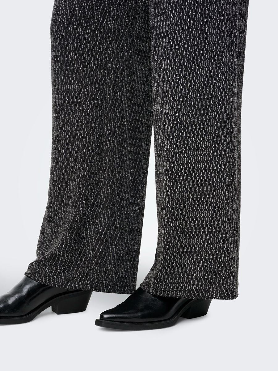 ONLY Carol Wide Leg Glitter Pants