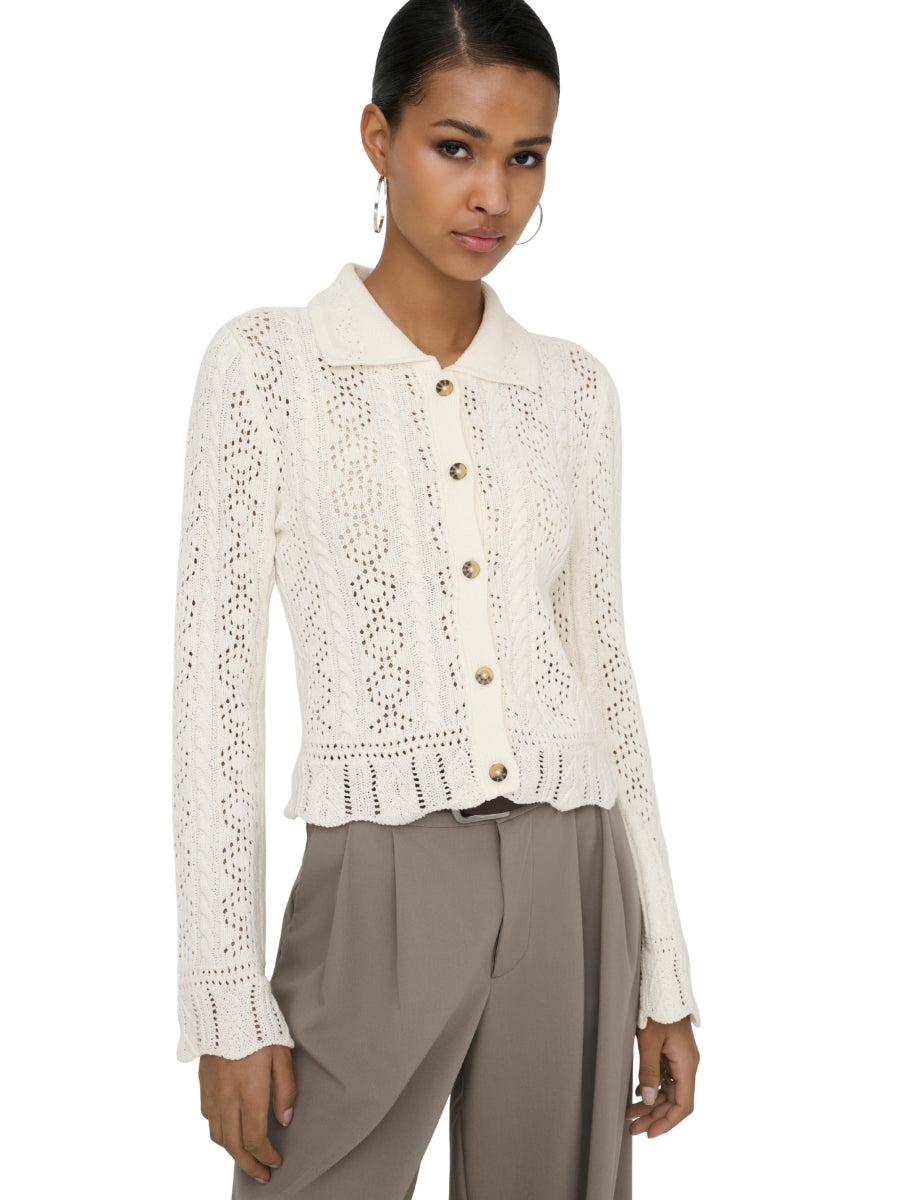 Frieda Long Sleeve Structured Cardigan