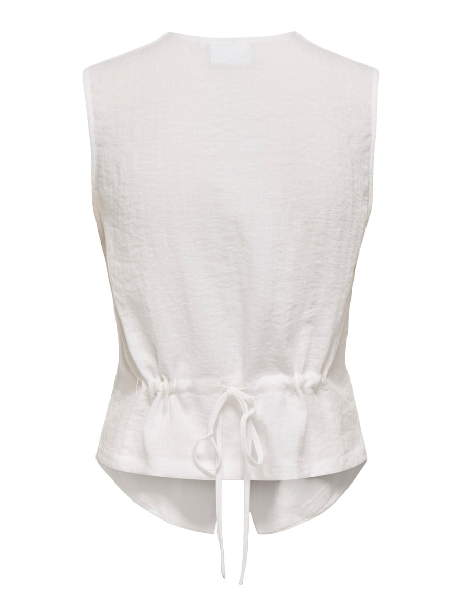 Only Ita Life Sleeveless Linen Look Vest