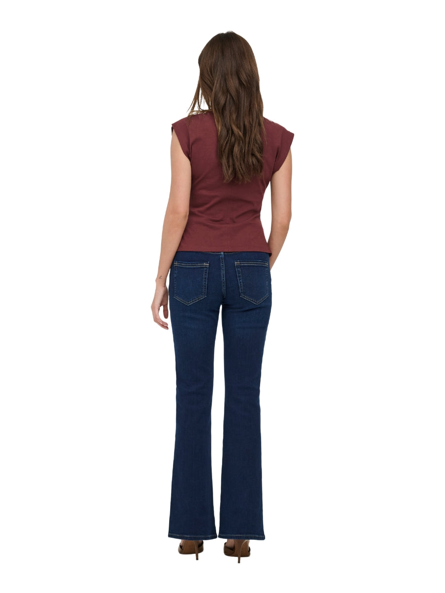 Only Marie Life Sleeveless Ruched Top