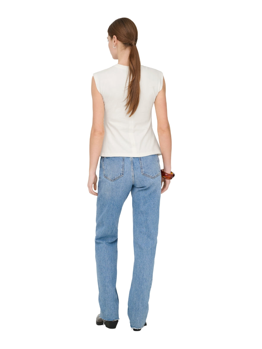 Only Marie Life Sleeveless Ruched Top