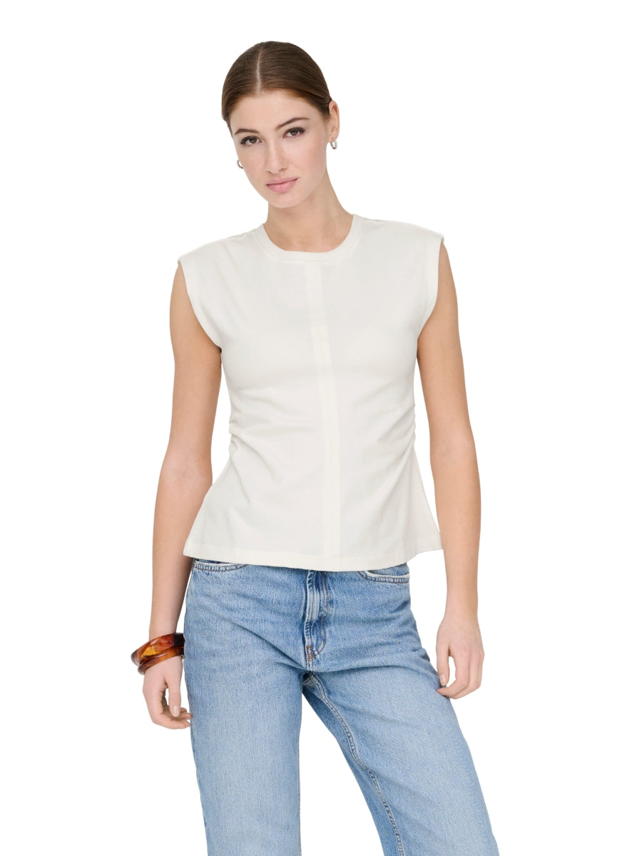 Only Marie Life Sleeveless Ruched Top
