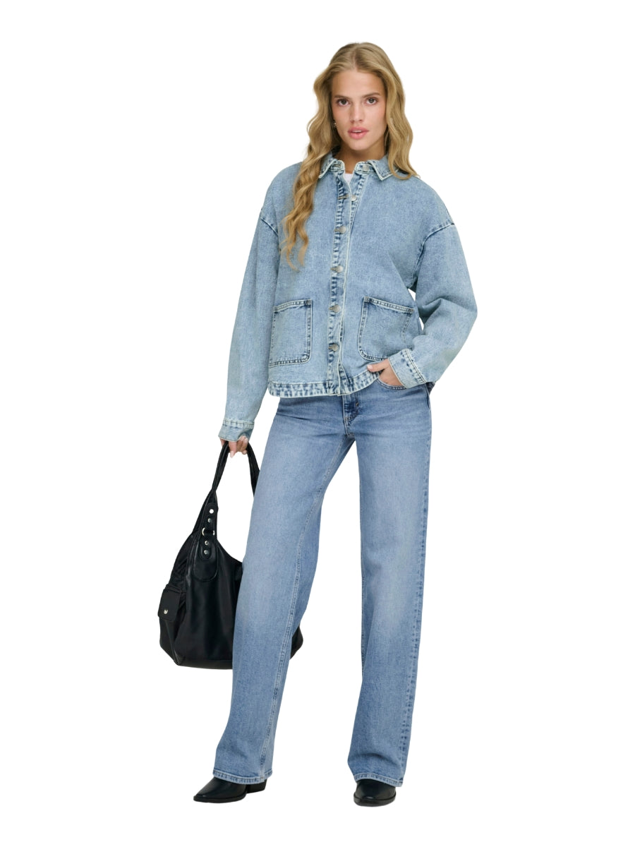 Only Lara Long Sleeve Denim Shacket
