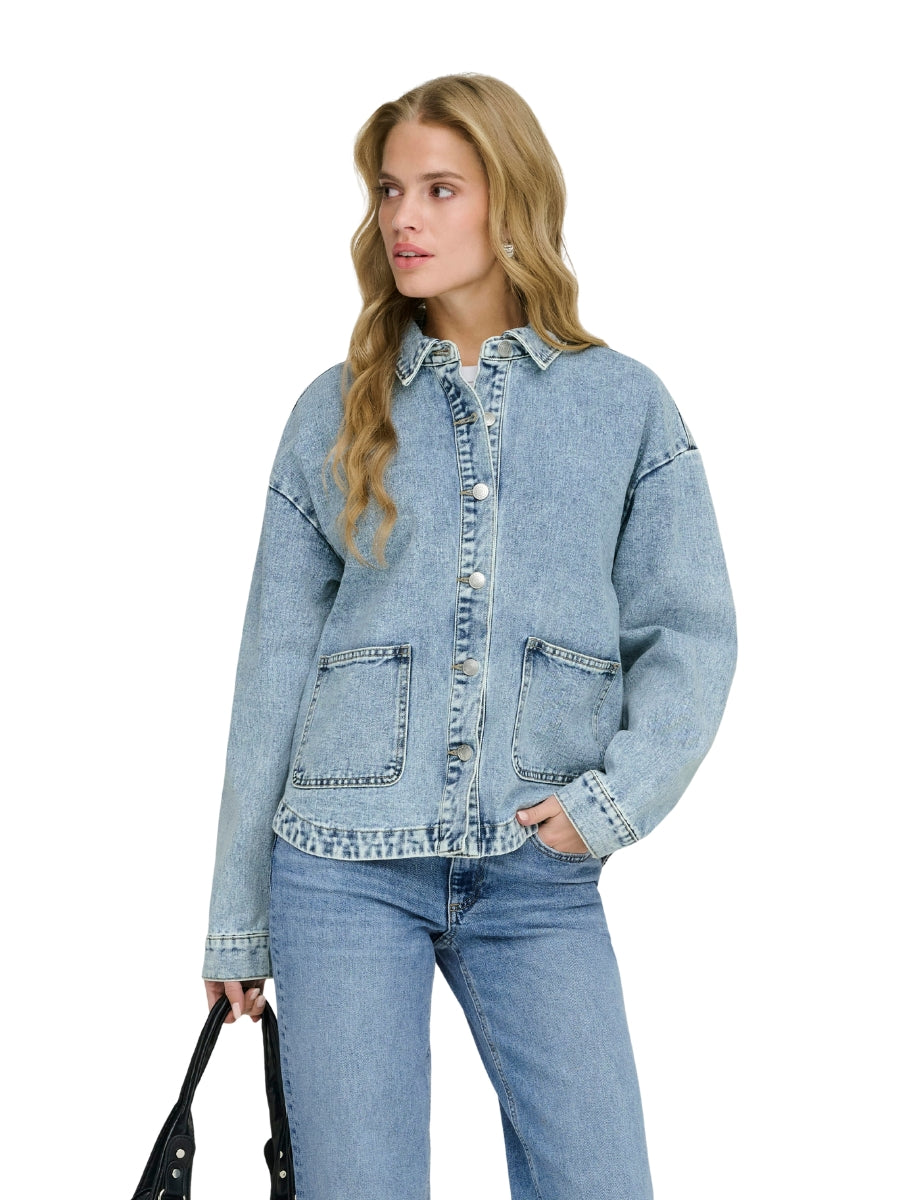 Only Lara Long Sleeve Denim Shacket