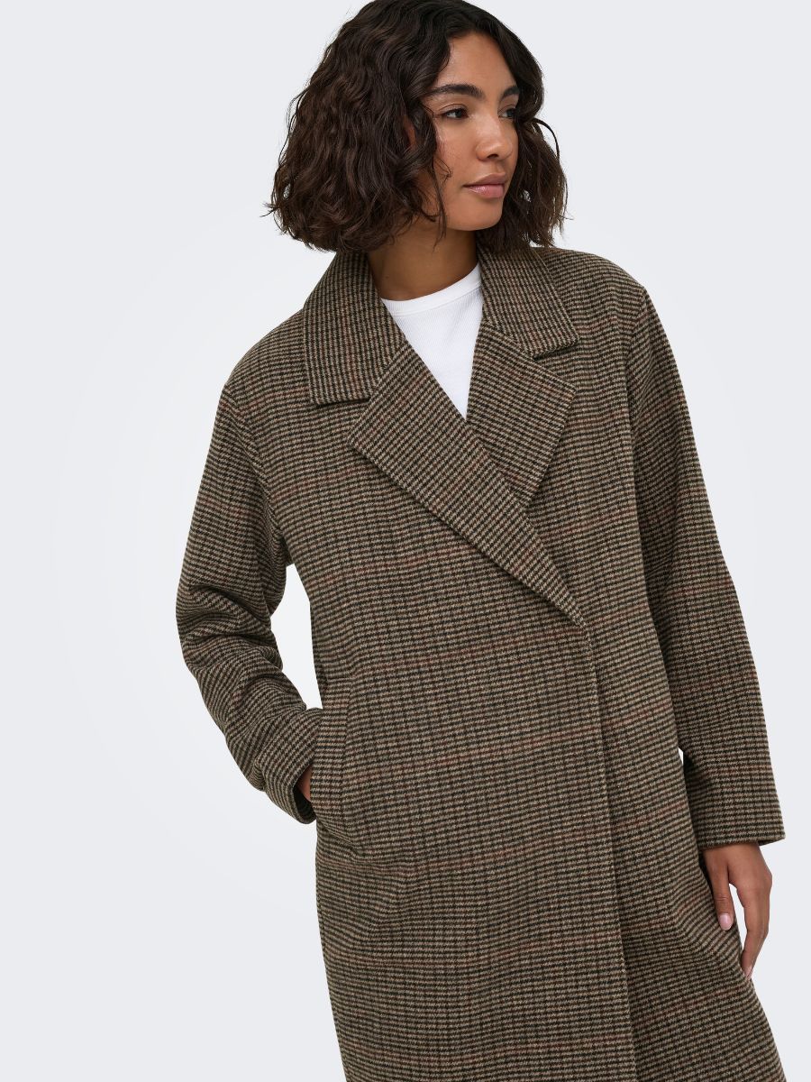 ONLY Lulu Check Wool Coat