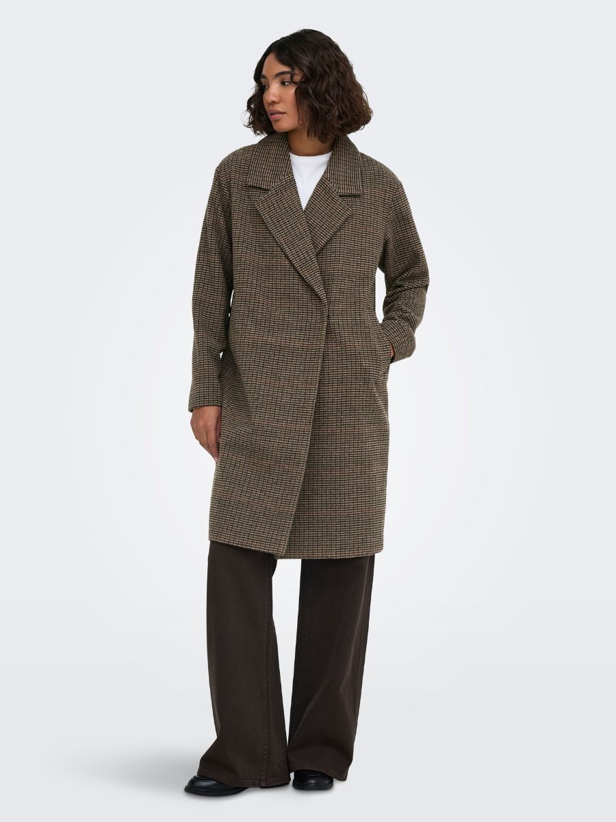 ONLY Lulu Check Wool Coat