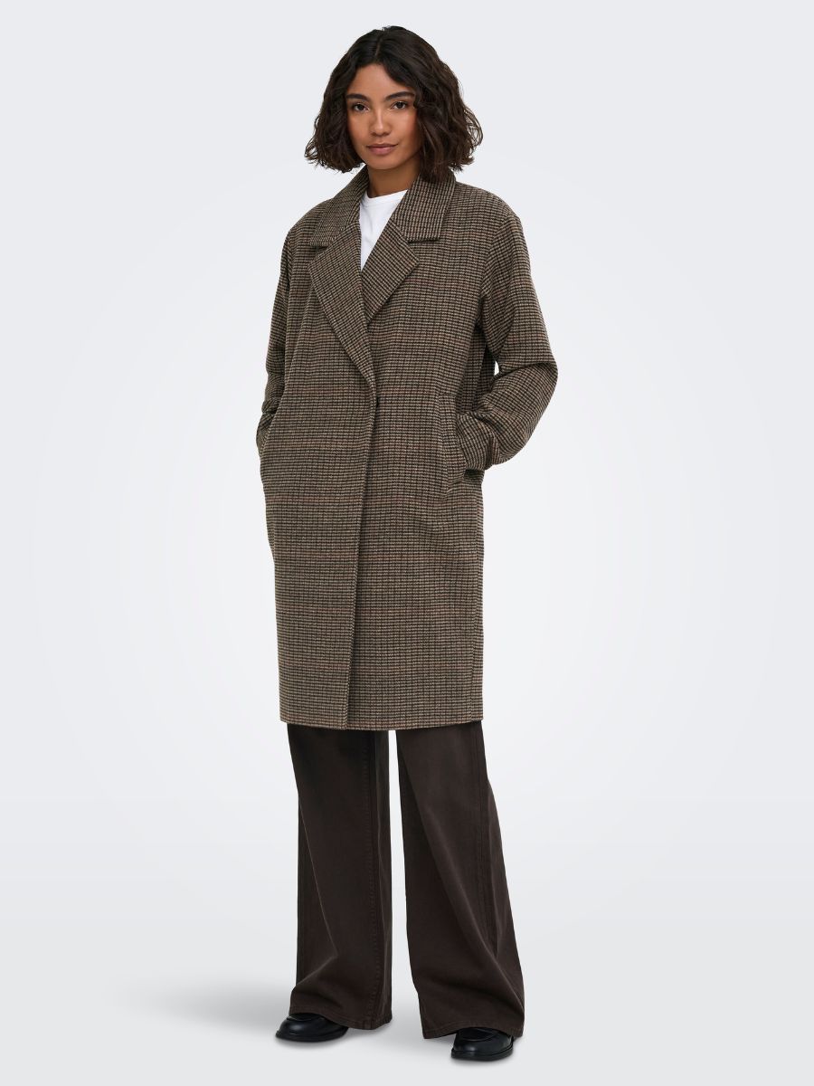 ONLY Lulu Check Wool Coat