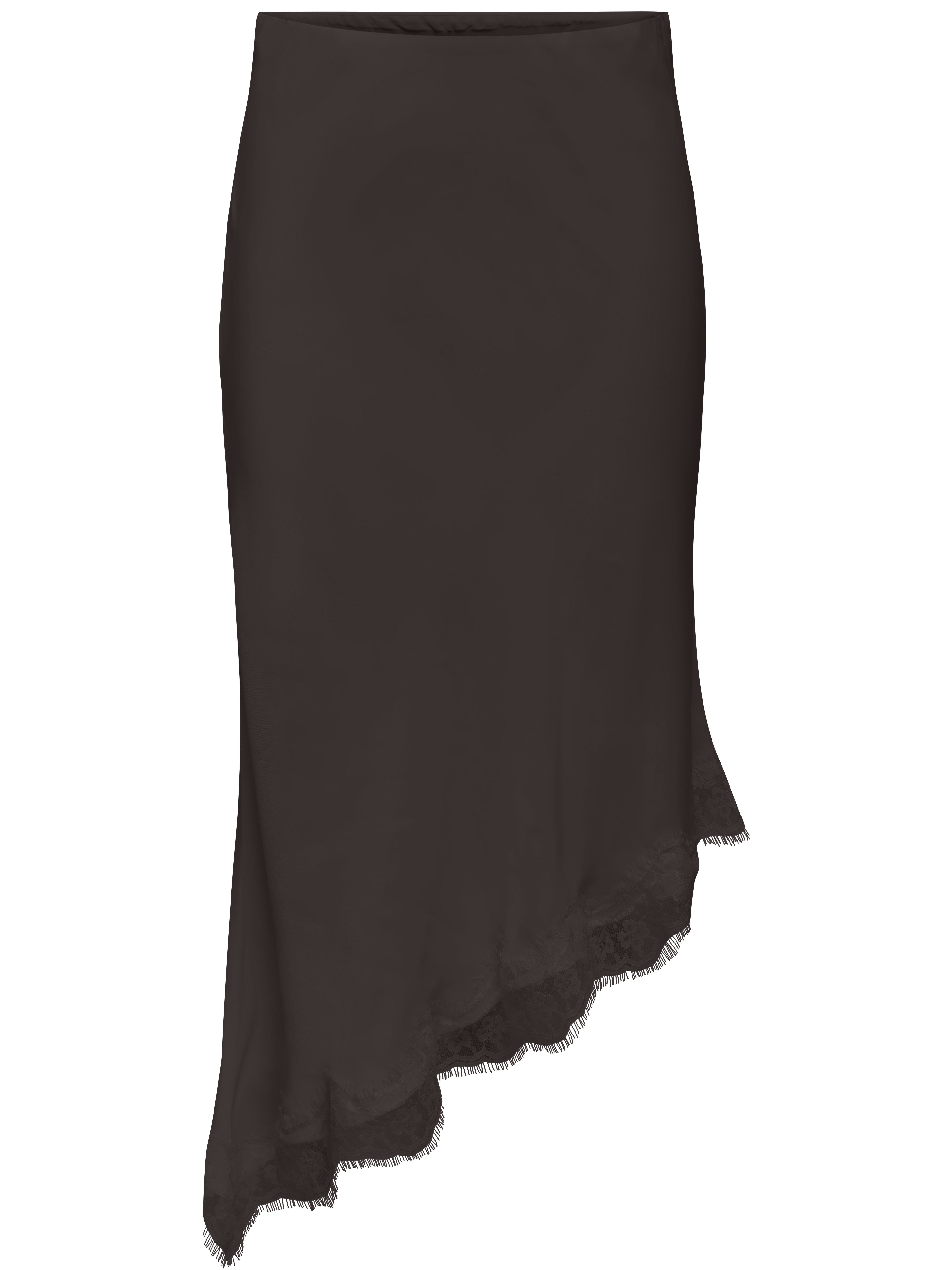 Only Faraya Satin Lace Midi Skirt