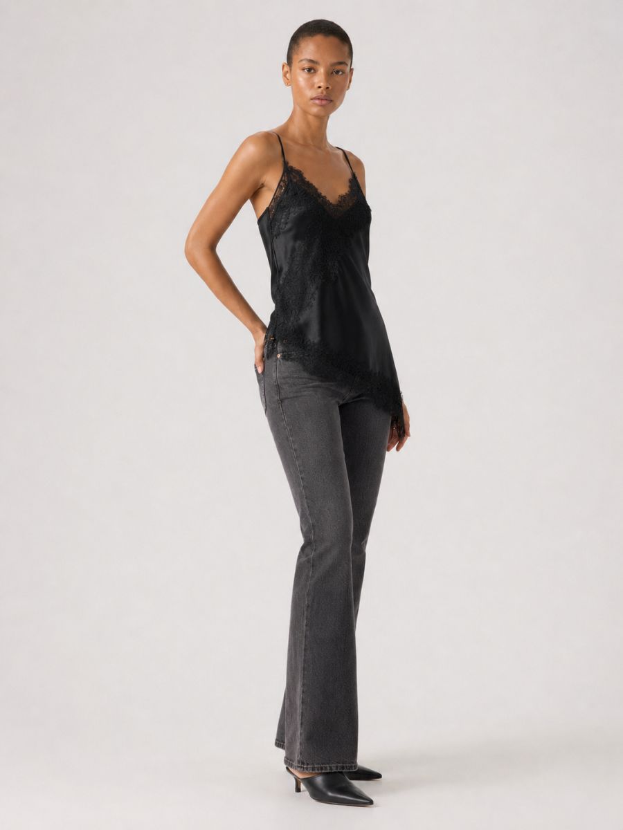 Only Indona Satin Lace Top