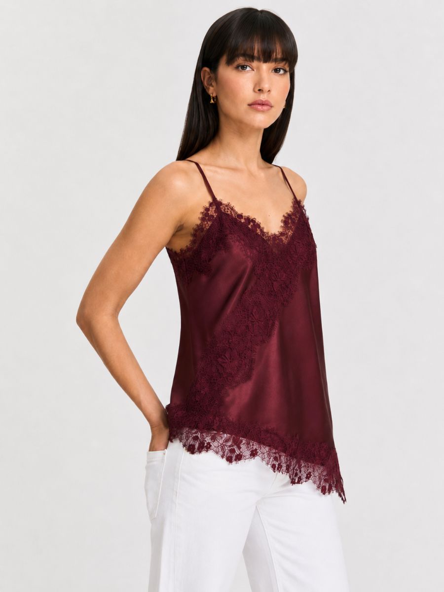Only Indona Satin Lace Top