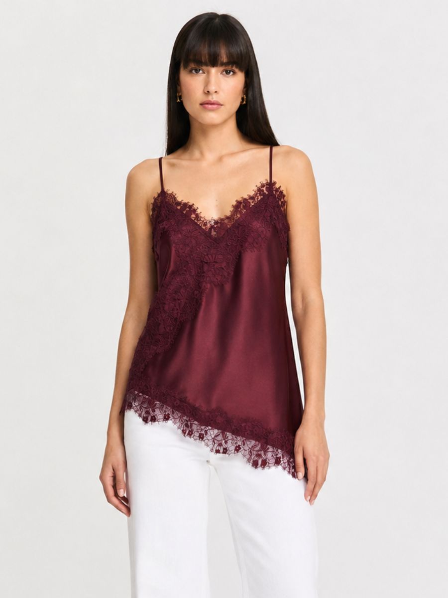 Only Indona Satin Lace Top