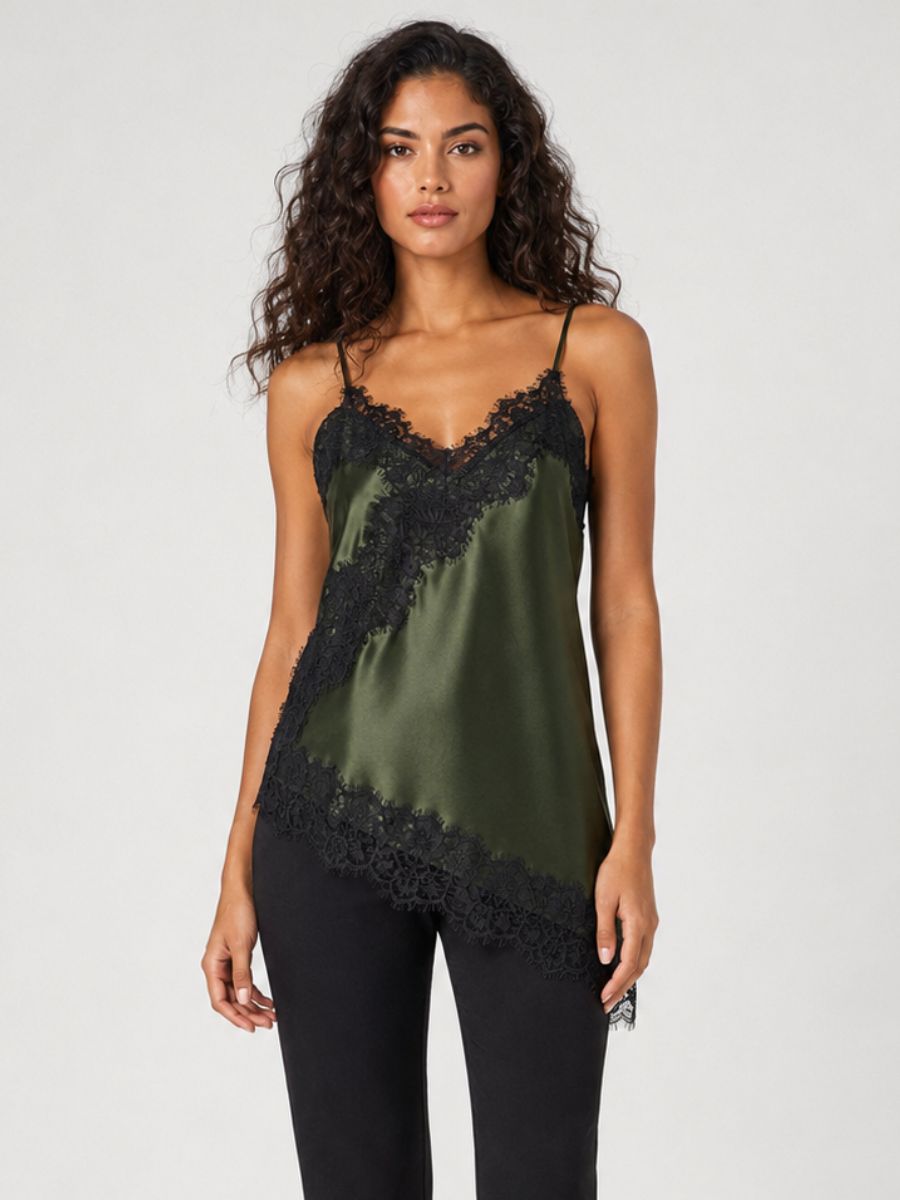 Only Indona Satin Lace Top