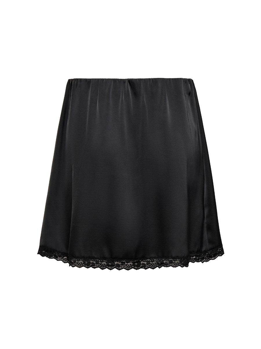Only Menus Lace Satin Skirt