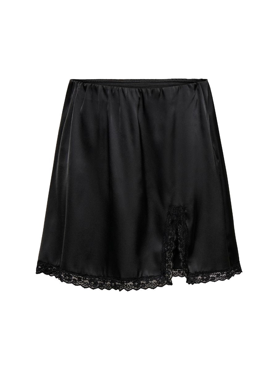 Only Menus Lace Satin Skirt