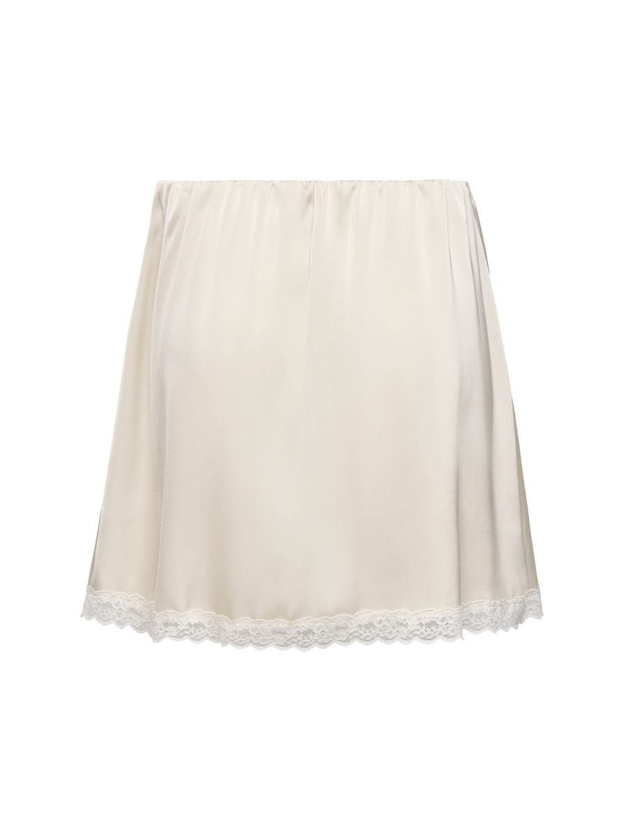 Only Menus Lace Satin Skirt