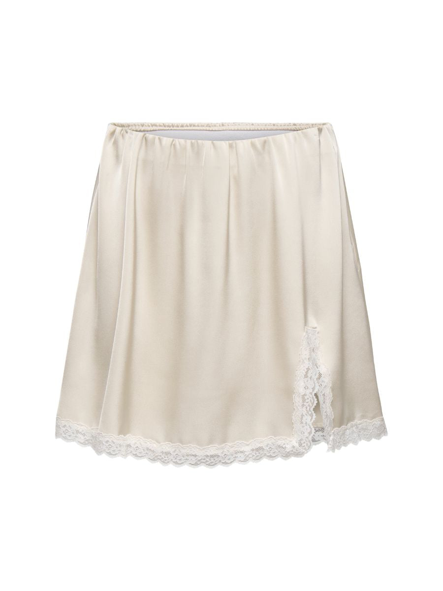 Only Menus Lace Satin Skirt