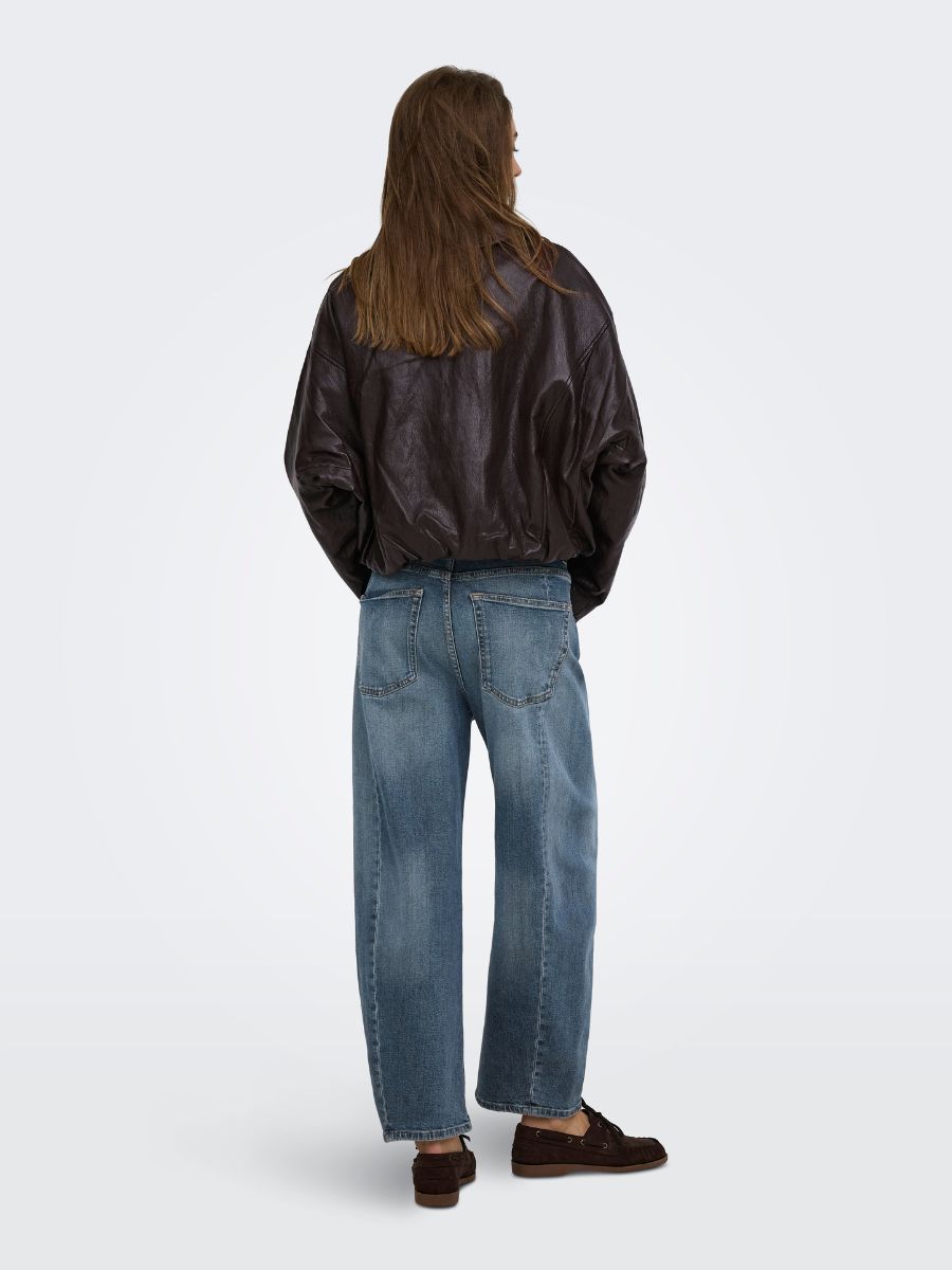 ONLY Masja Faux Leather Bomber Jacket