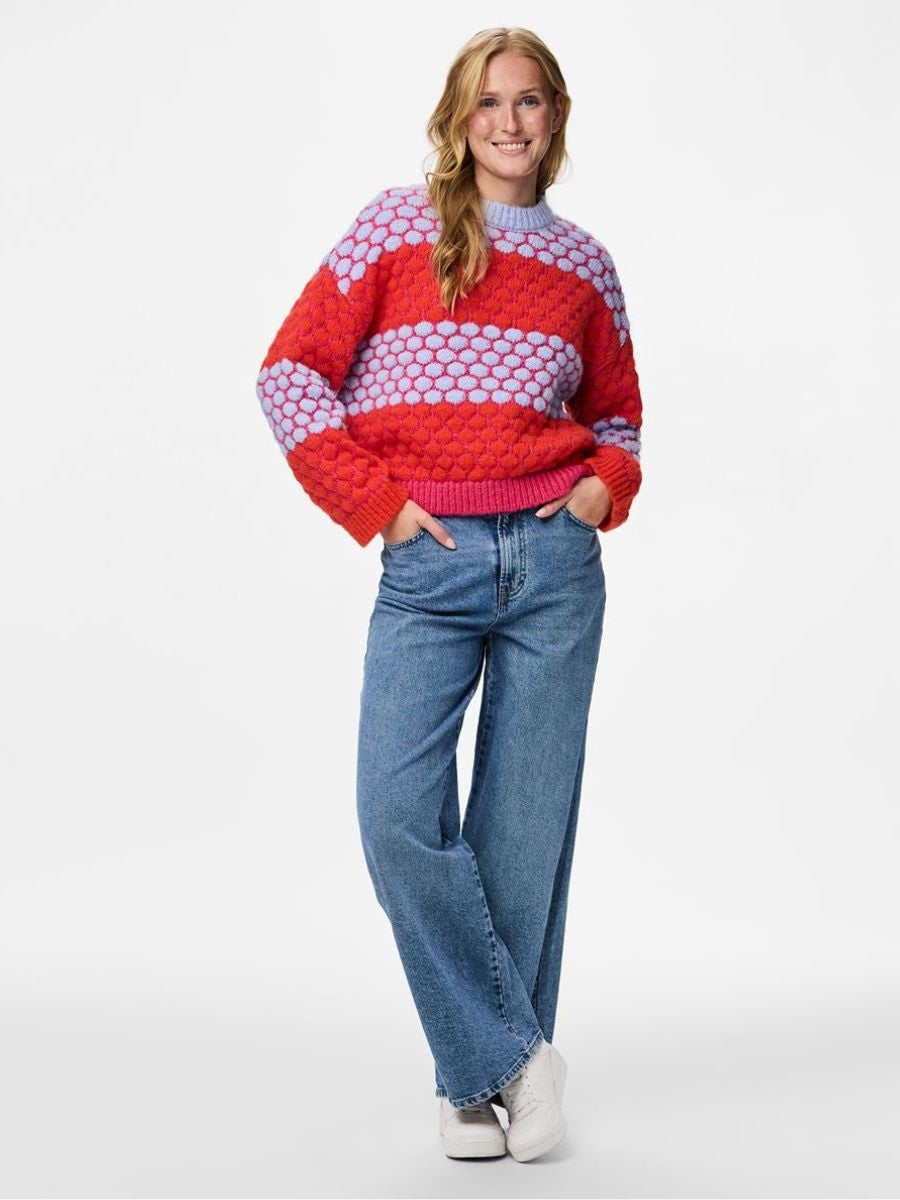 Janel O-Neck Knit Top