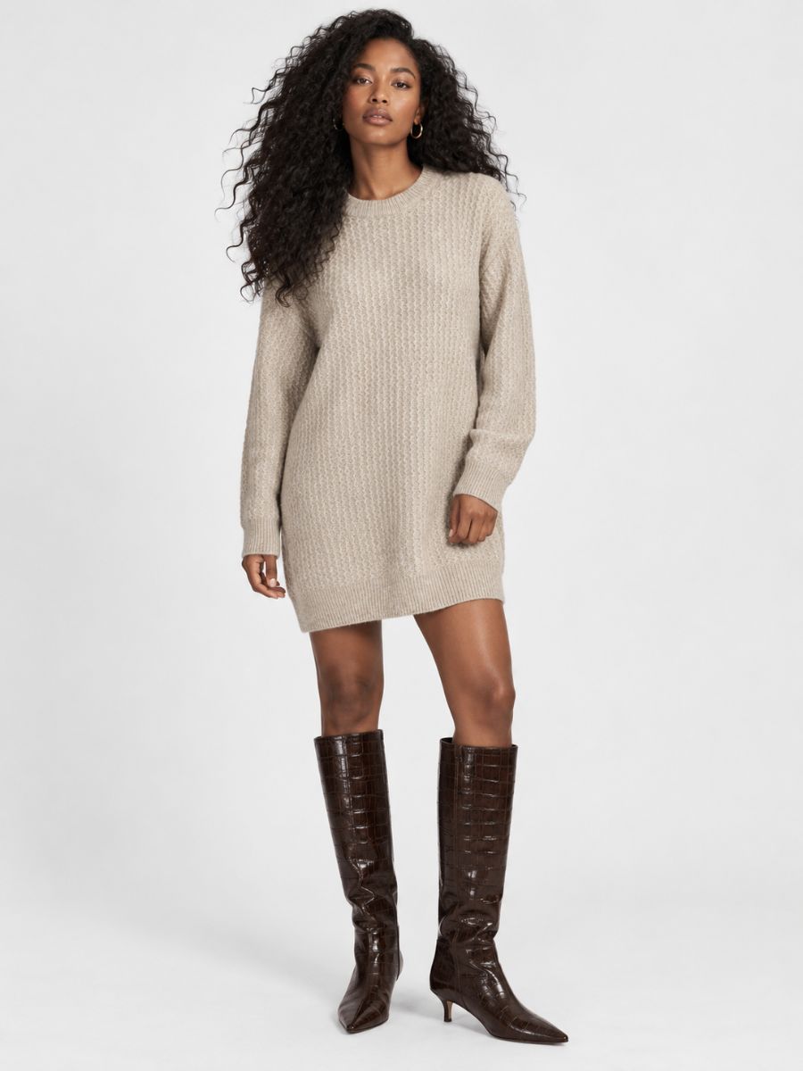 Ane O-Neck Knit Dress