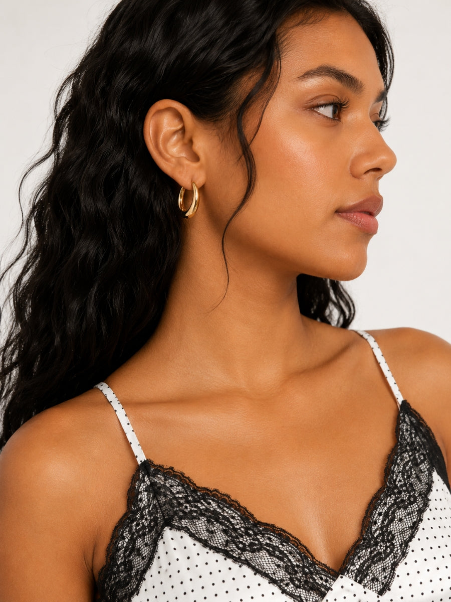 Teardrop Hoop Earrings