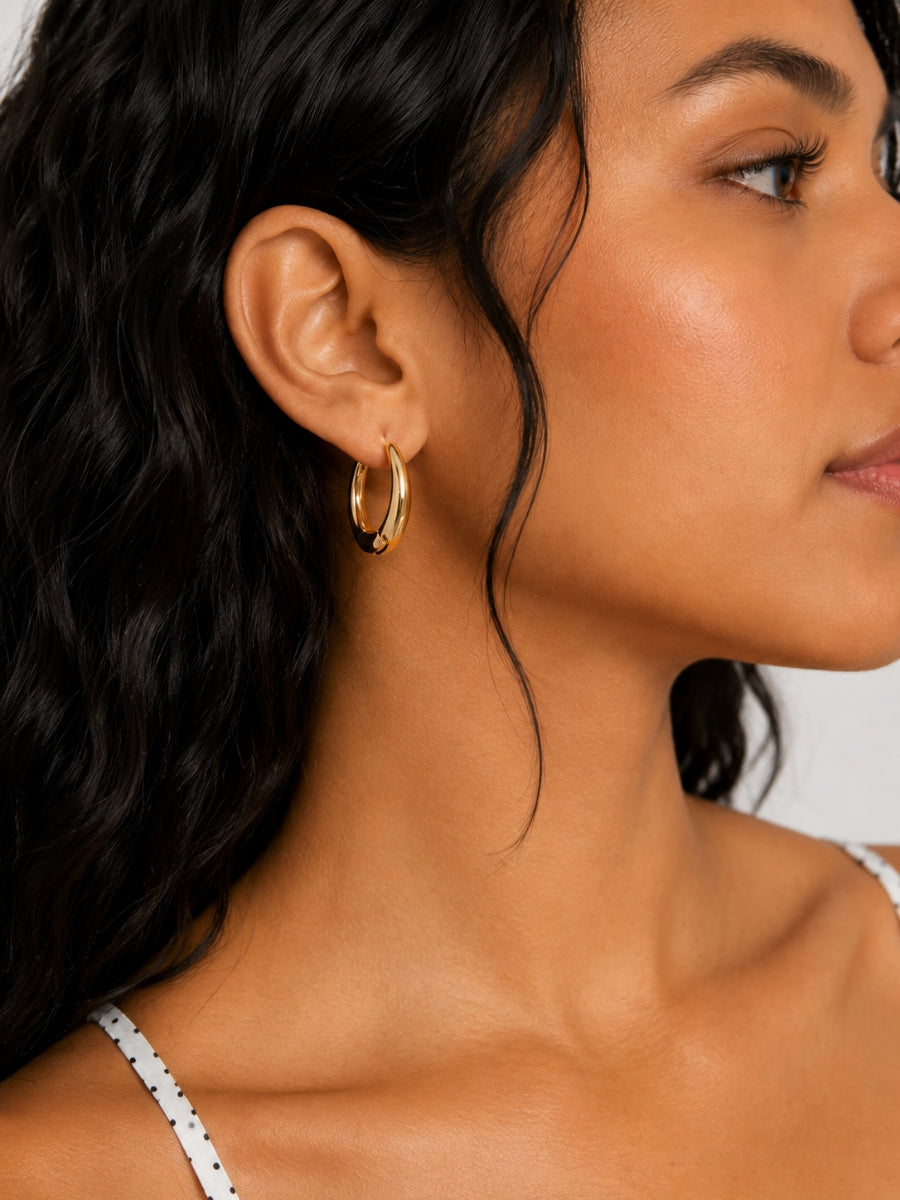Teardrop Hoop Earrings