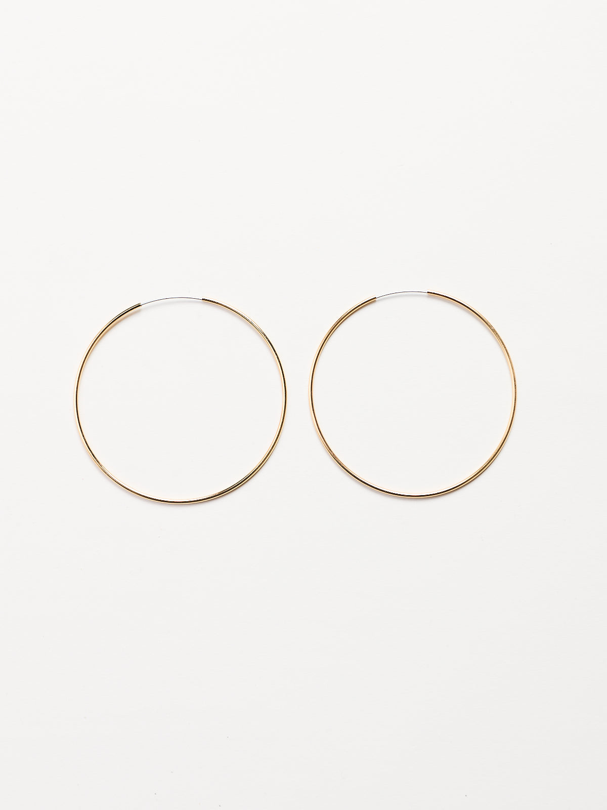 Thin Endless Hoop Earrings