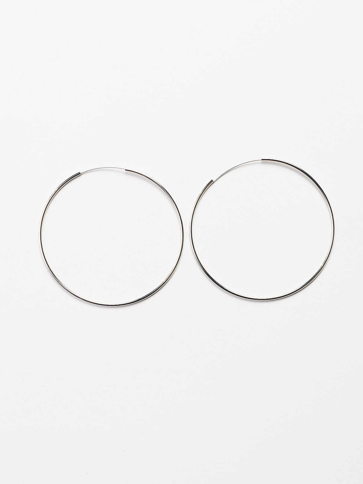 Thin Endless Hoop Earrings