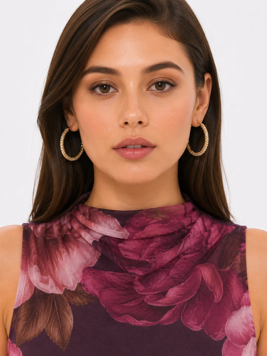Large Rhine Hoop Earrings