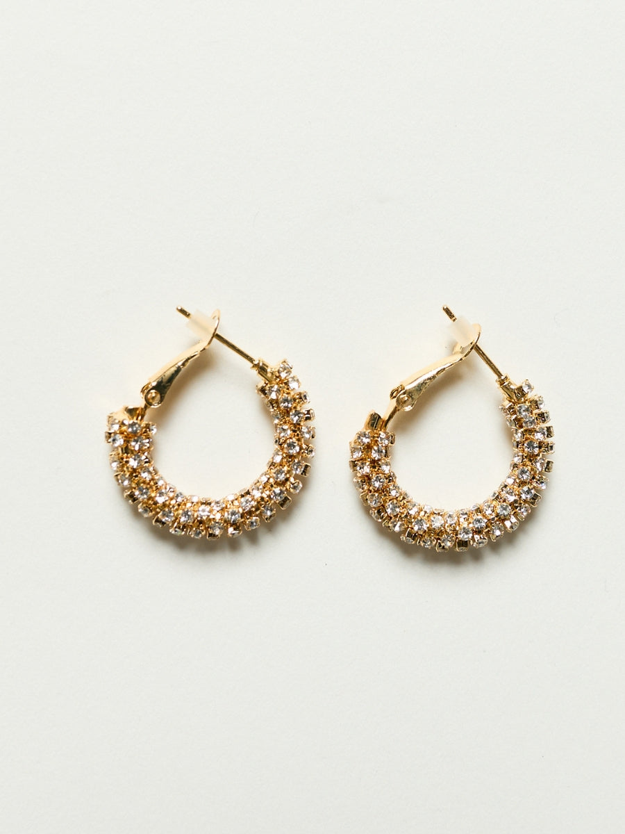 Small Rhine Hoop Earrings