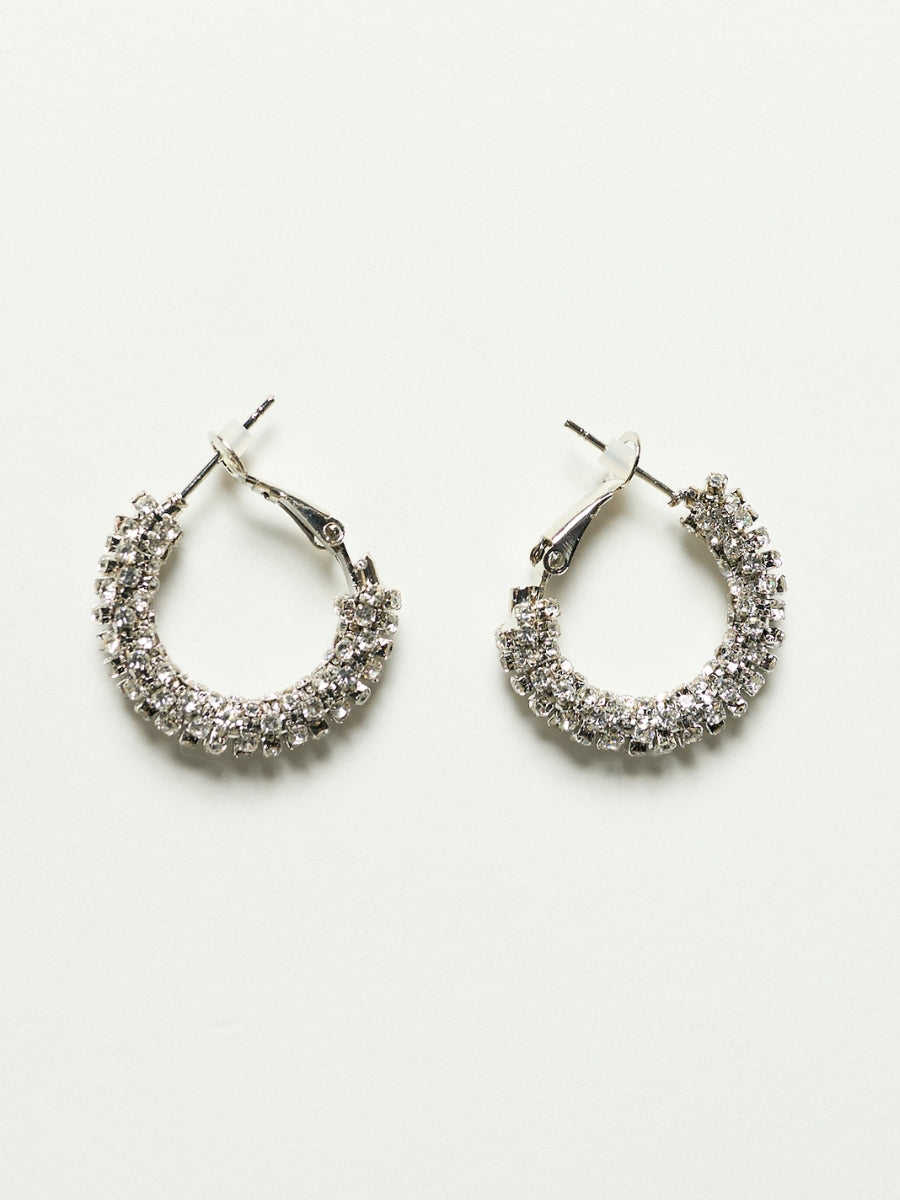 Small Rhine Hoop Earrings