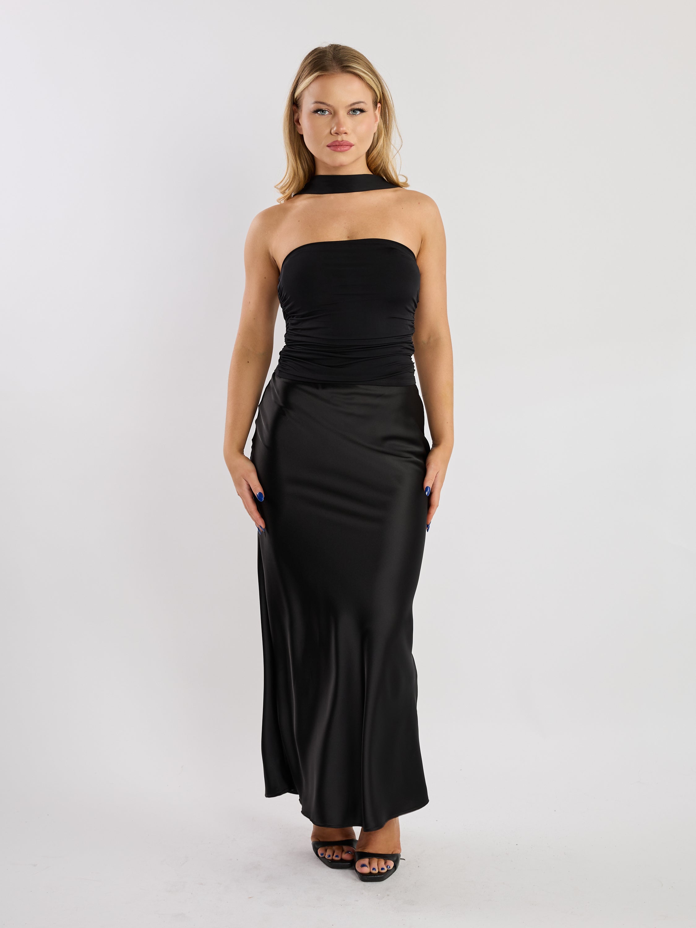 Ciao Jersey Tie Tube Top