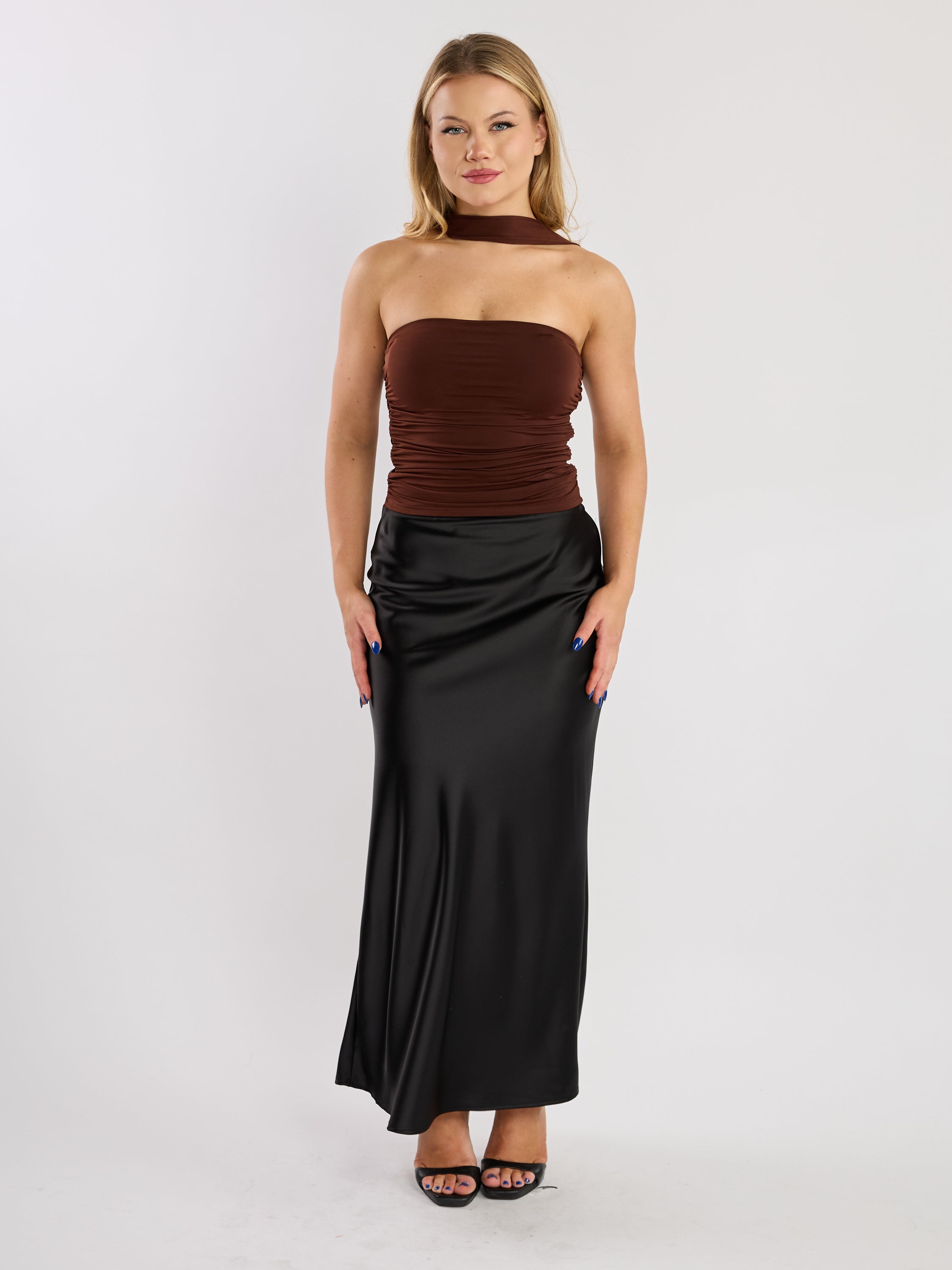 Ciao Jersey Tie Tube Top