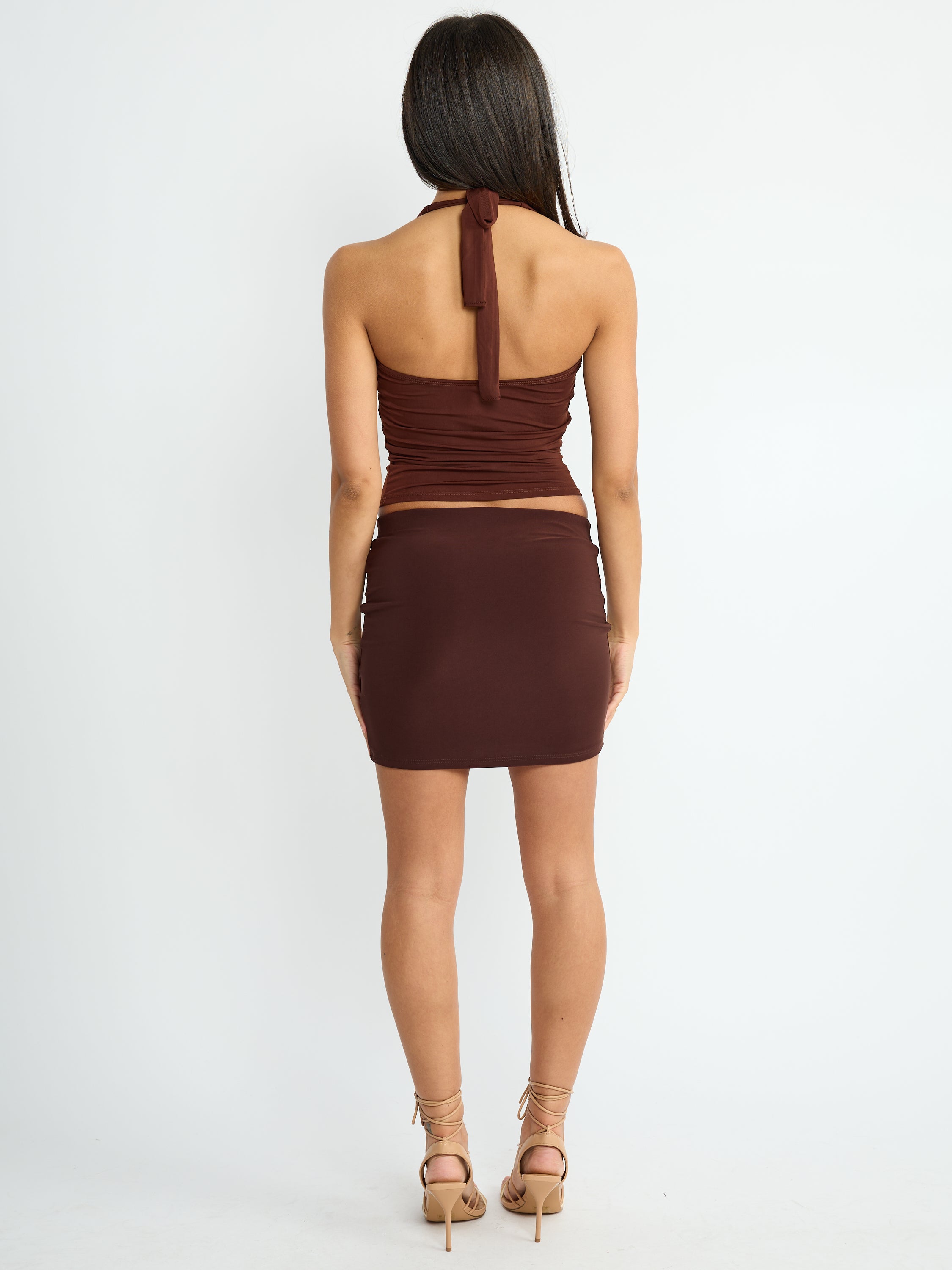 Sloane Halter Gold Hardwear Top