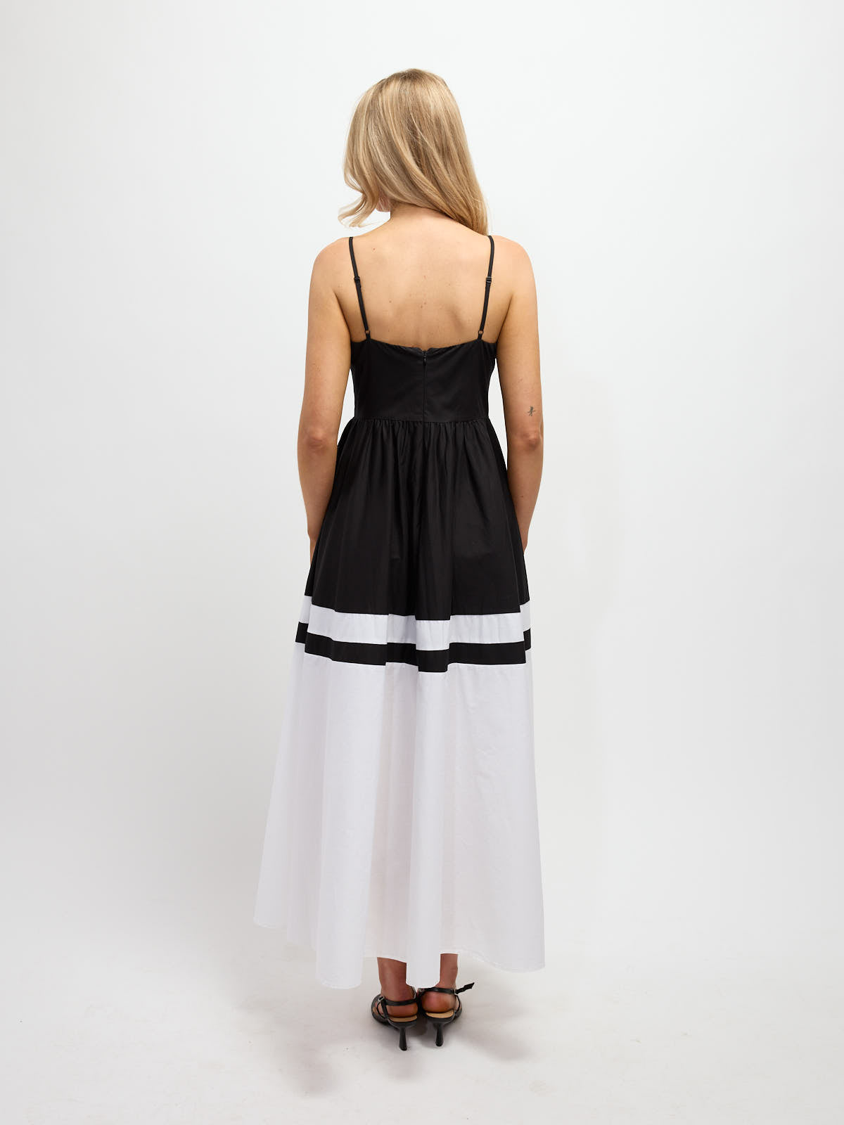 Connie Contrast Pocket Long Dress