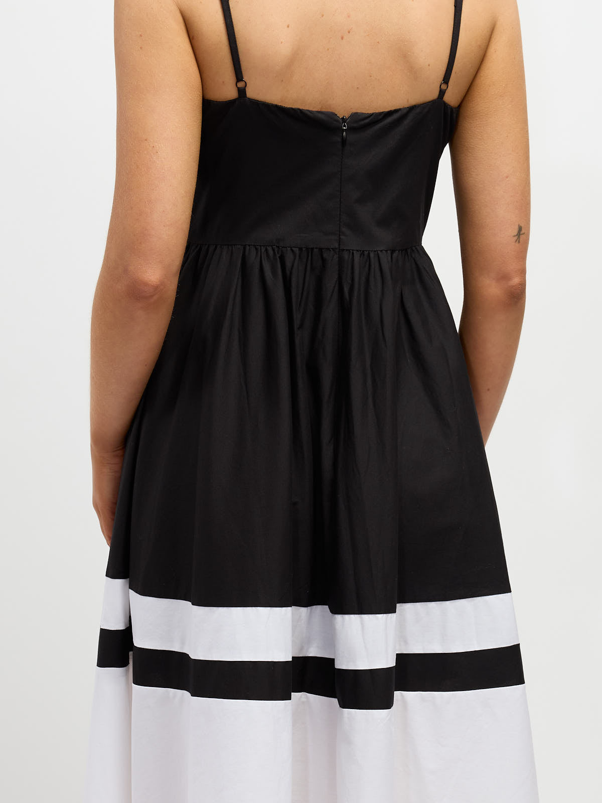 Connie Contrast Pocket Long Dress