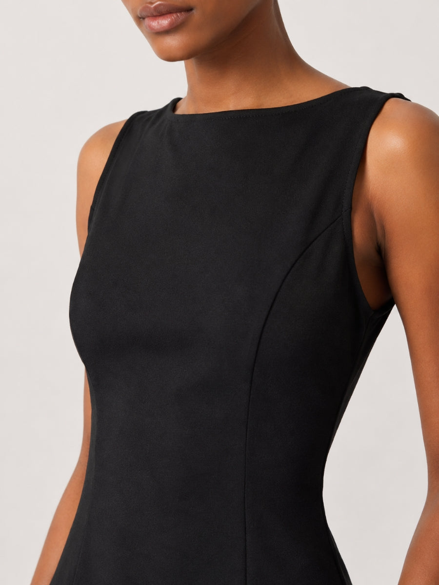 Pippa Open Tie Back Ponte Top