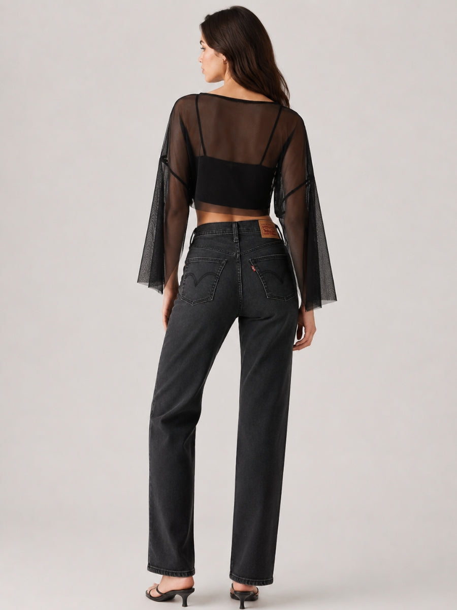 Carter Mesh Cape Top