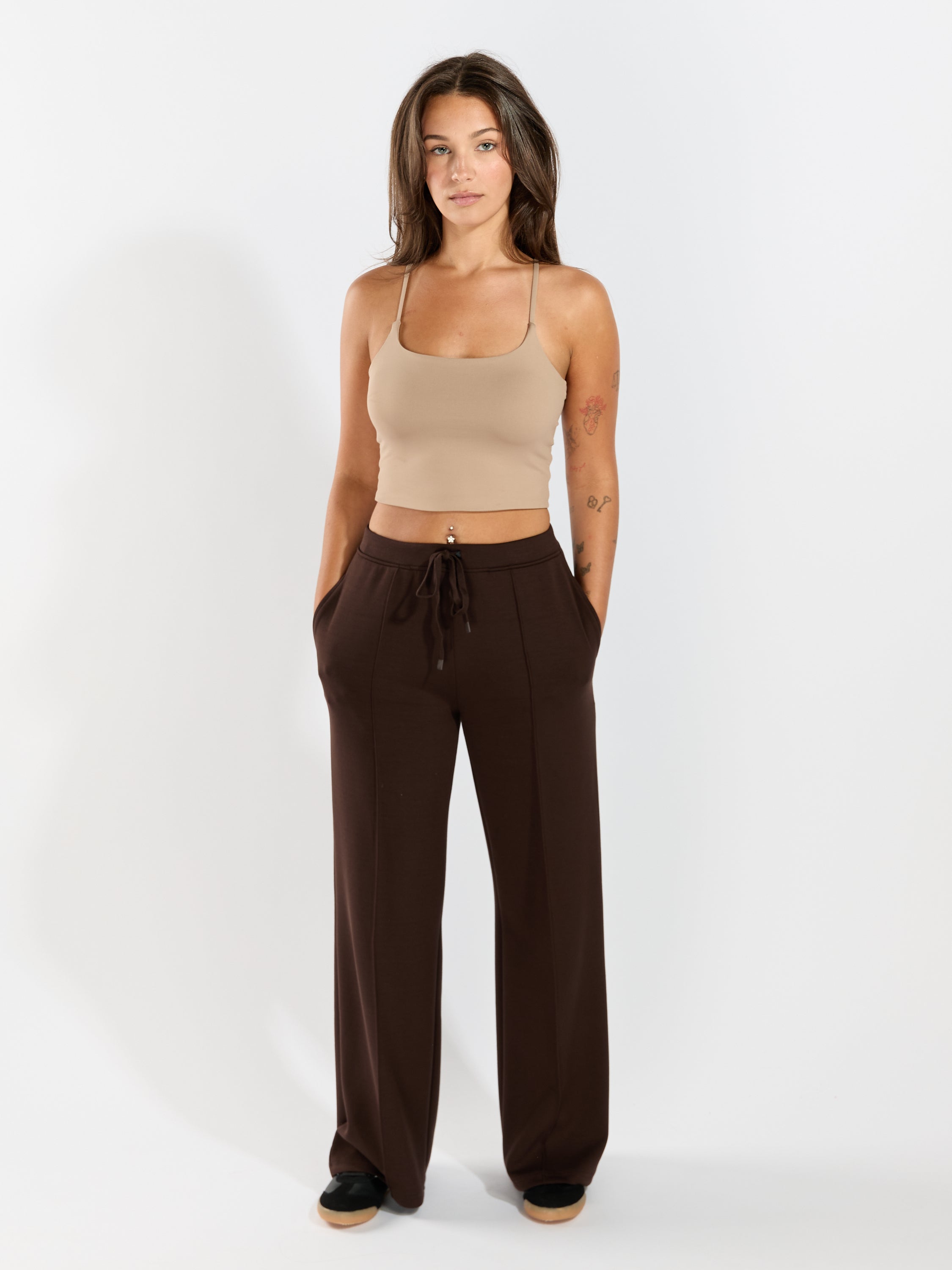 Prida Scuba Wide-Leg Pants