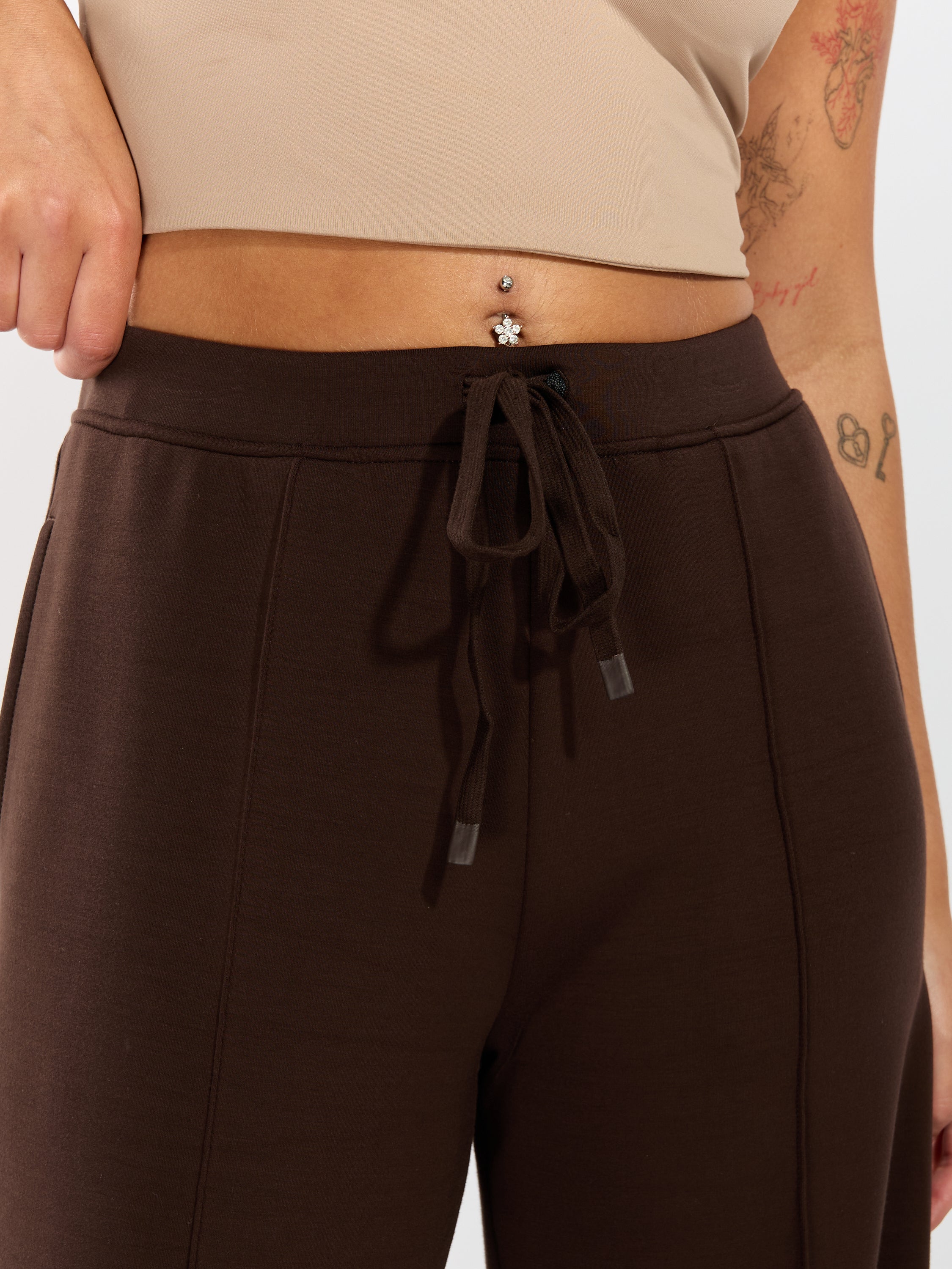 Prida Scuba Wide-Leg Pants