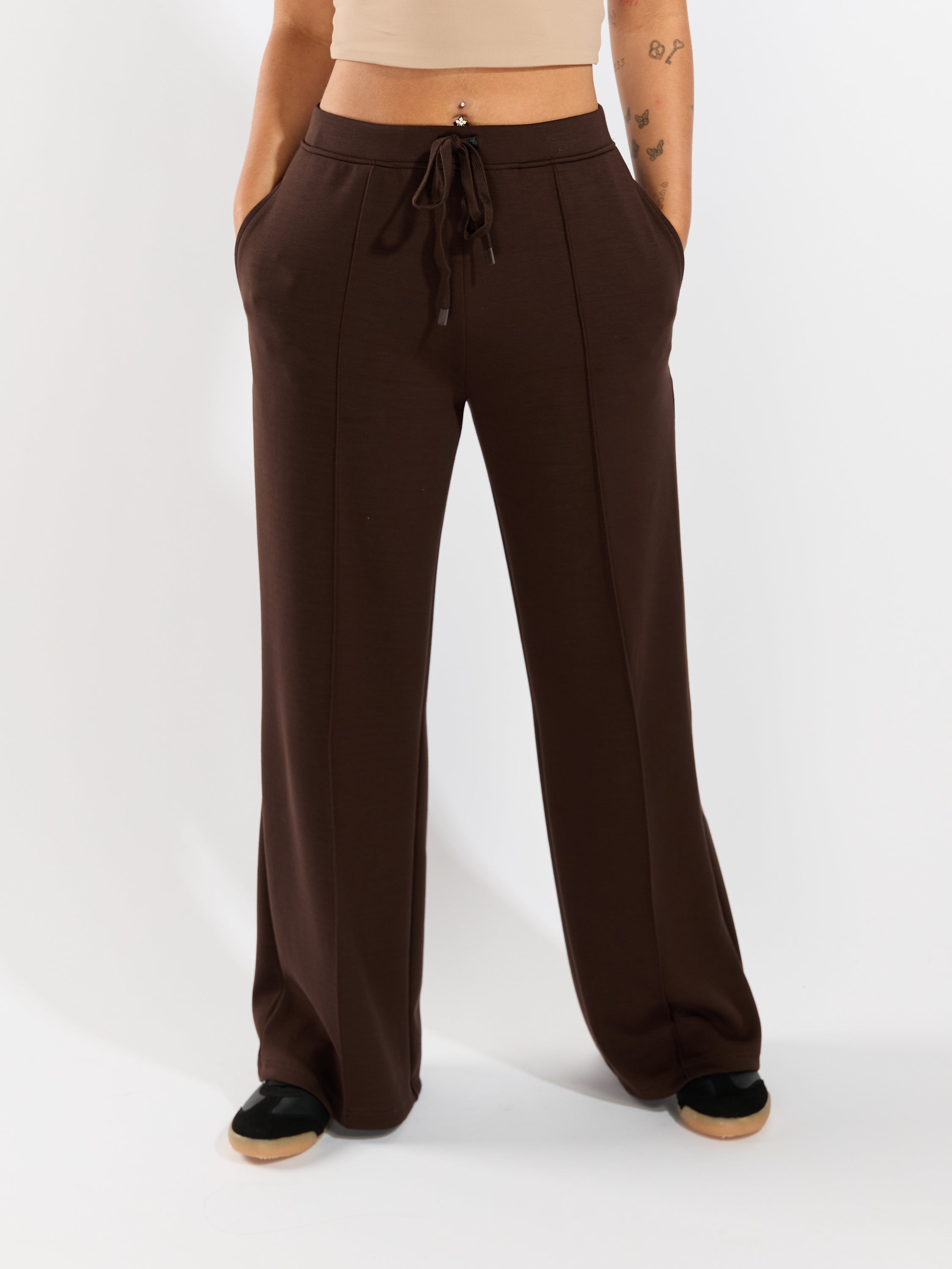 Prida Scuba Wide-Leg Pants