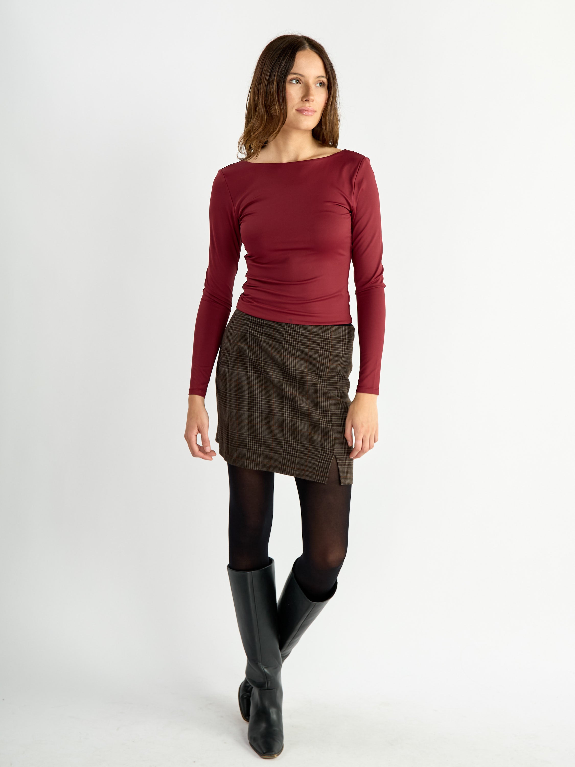 Mara Plaid Mini Skirt