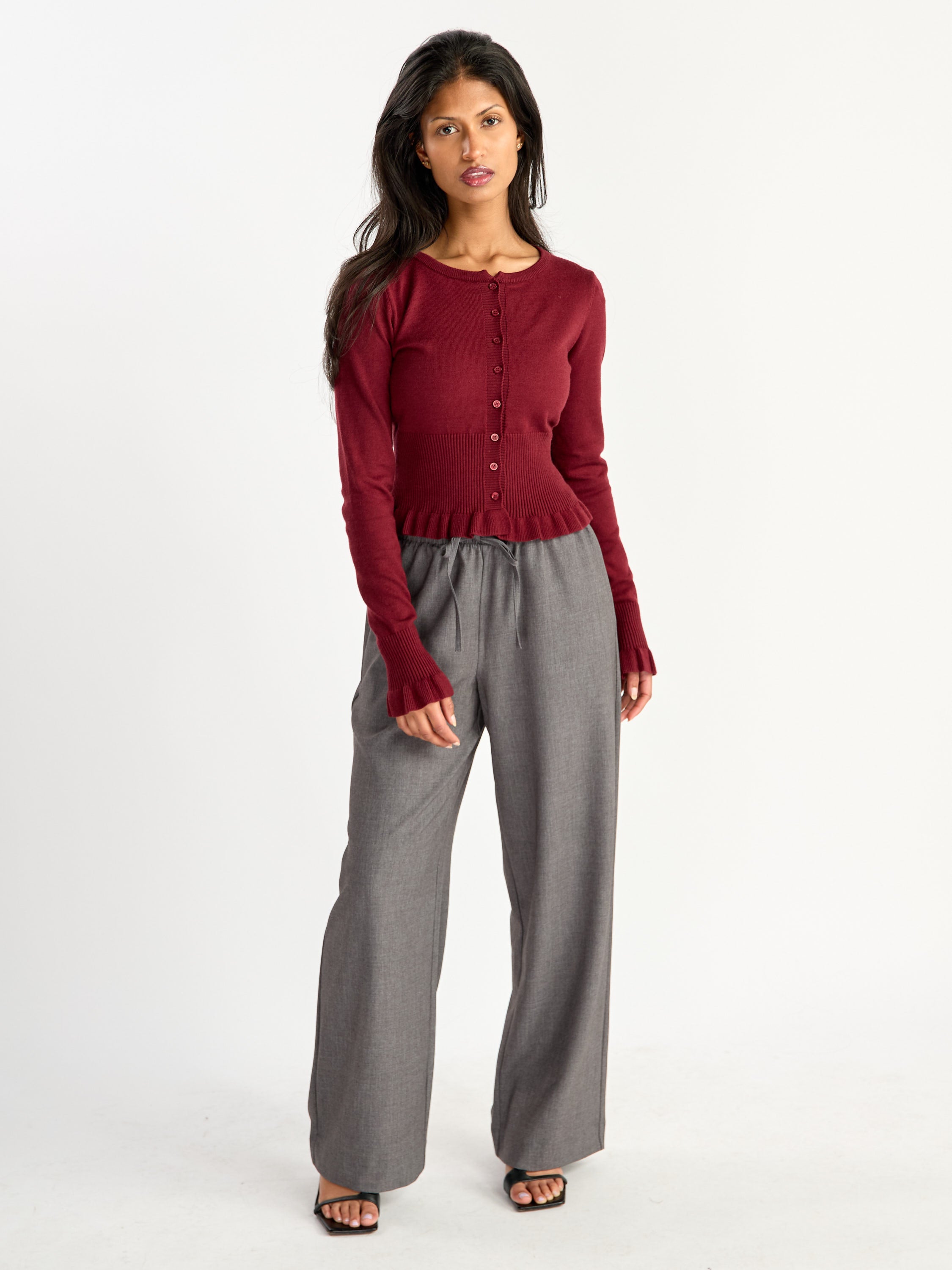 Merry Wide-Leg Tie Dress Pant