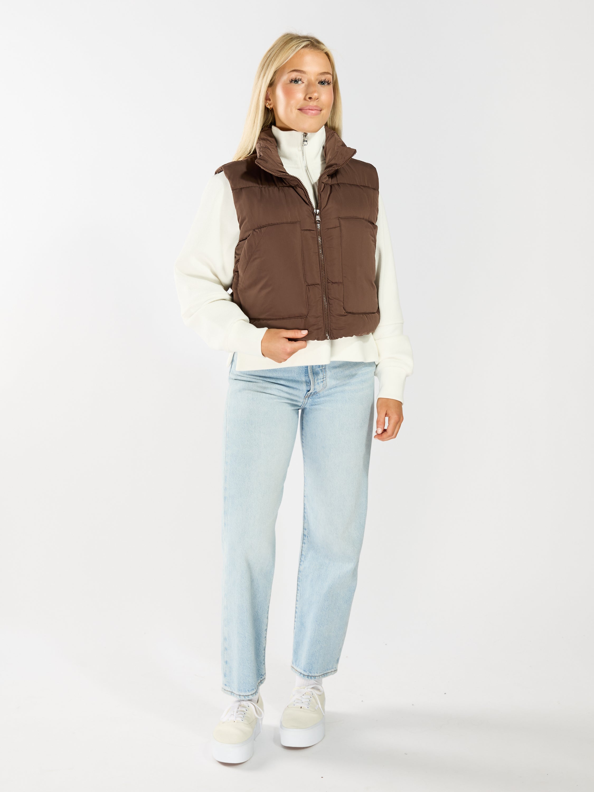 Melo Puffer Cropped Vest