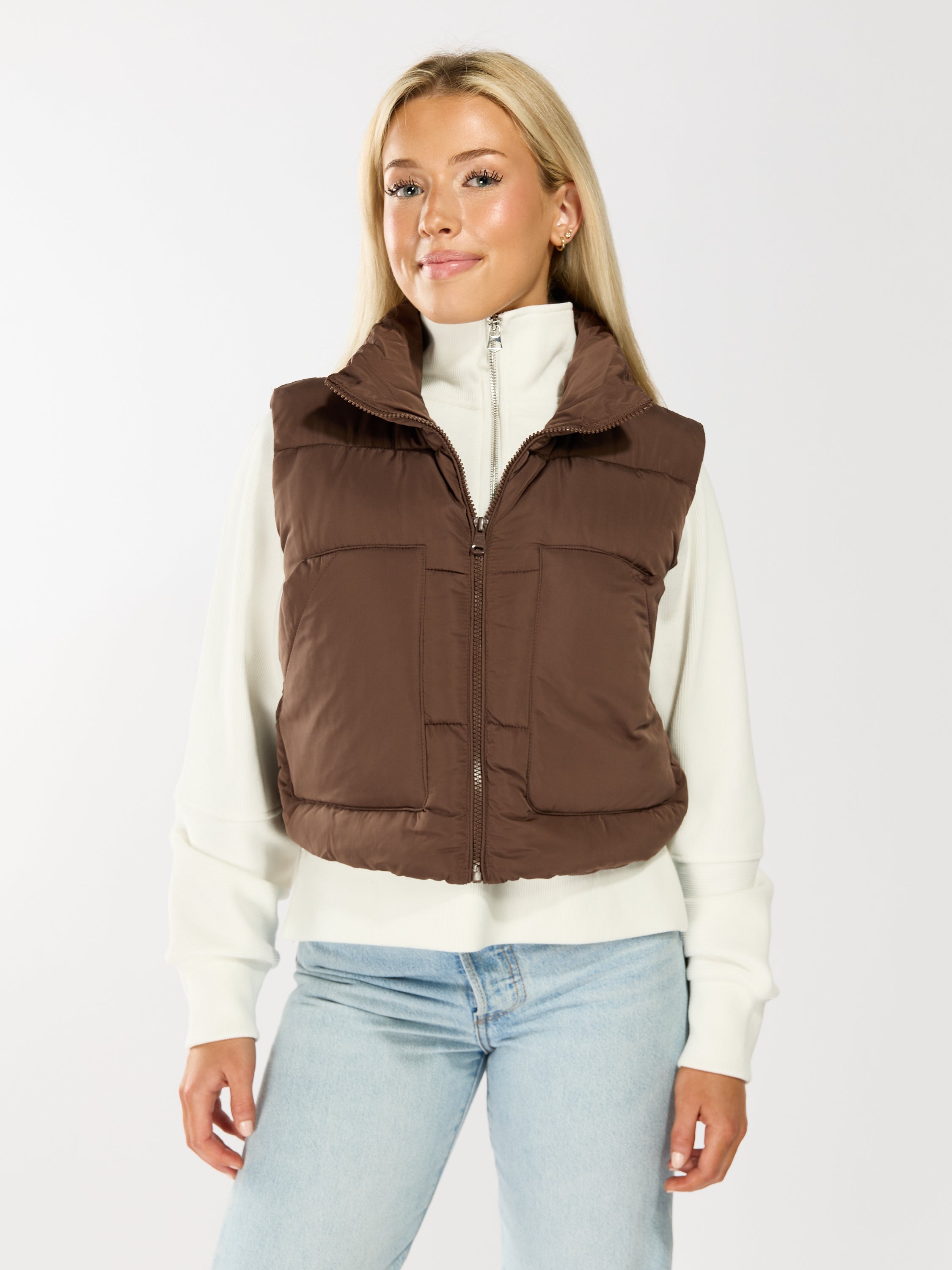 Melo Puffer Cropped Vest